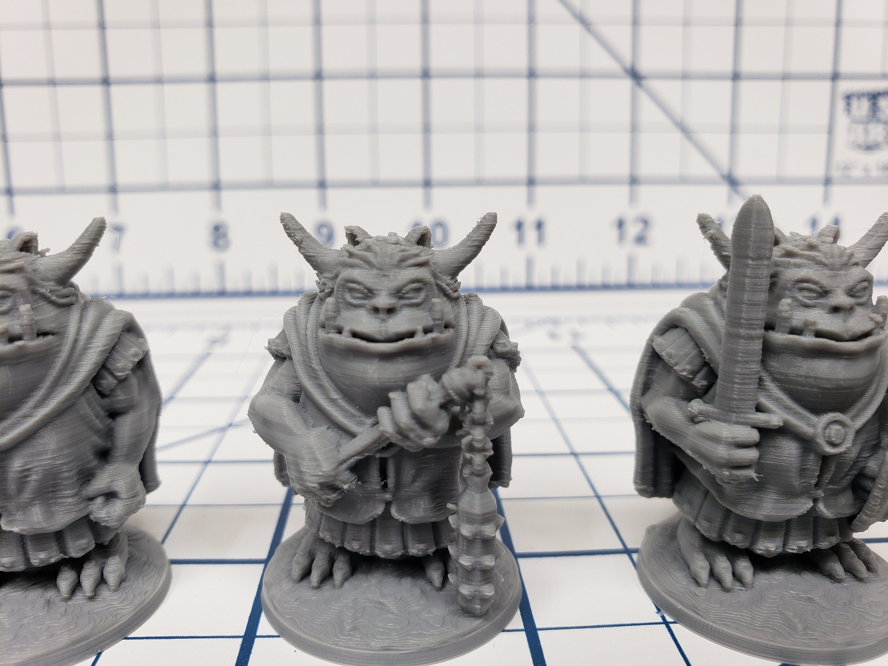 Goblinoid Warriors Set of 4 Minis - DND - Pathfinder - RPG - Dungeon & Dragons - Miniature - Mini - 28 mm / 1" - Fat Dragon Games