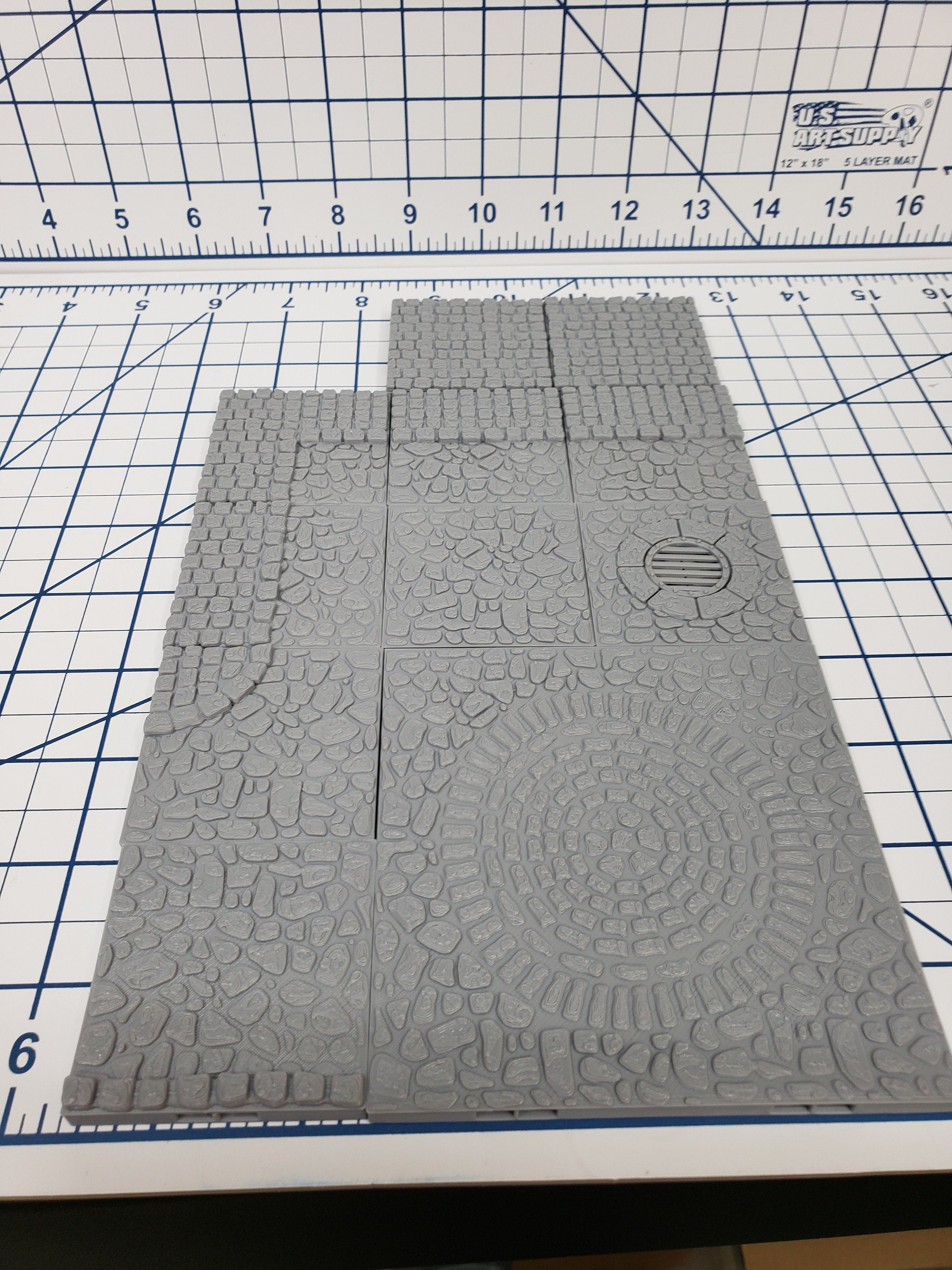 Village Street Tiles - DragonLock - DND - Pathfinder - RPG - Dungeon & Dragons - 28 mm / 1" - Fat Dragon Games