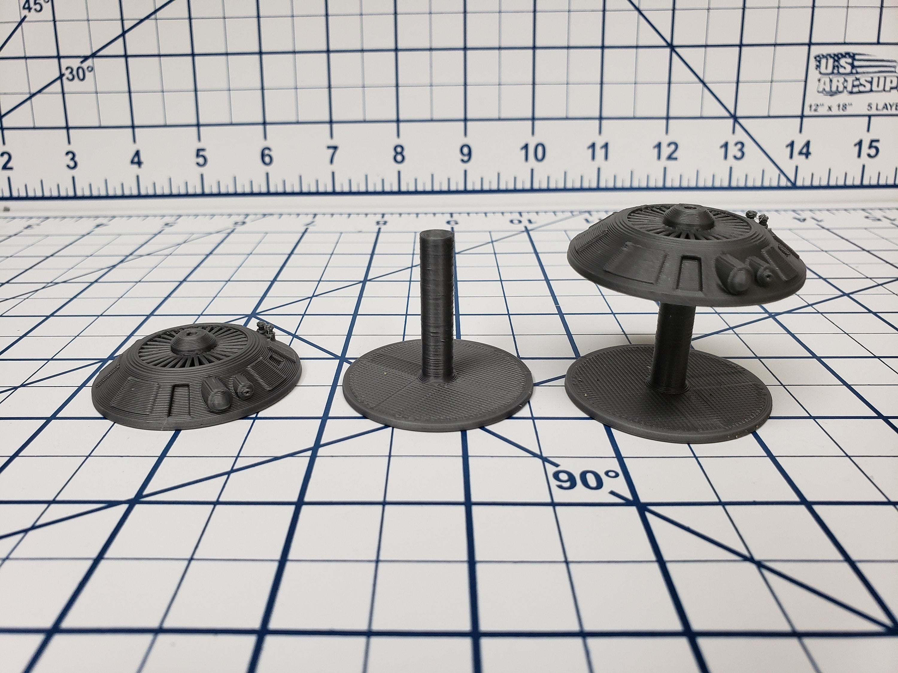 Pair of Security Drones/Bot - SciFi - Fat Dragon Games - DragonLock - DND - Pathfinder - RPG - Terrain - Space - Science Fiction 28 mm / 1"