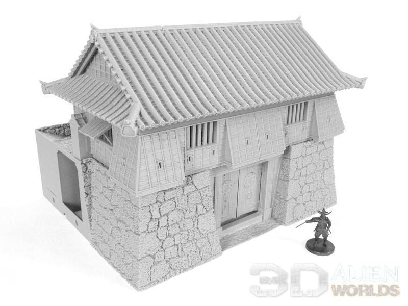 Samurai Gate Tower - DND - Pathfinder - Dungeons & Dragons - - Test of Honour - RPG - Tabletop - 28 mm / 1"