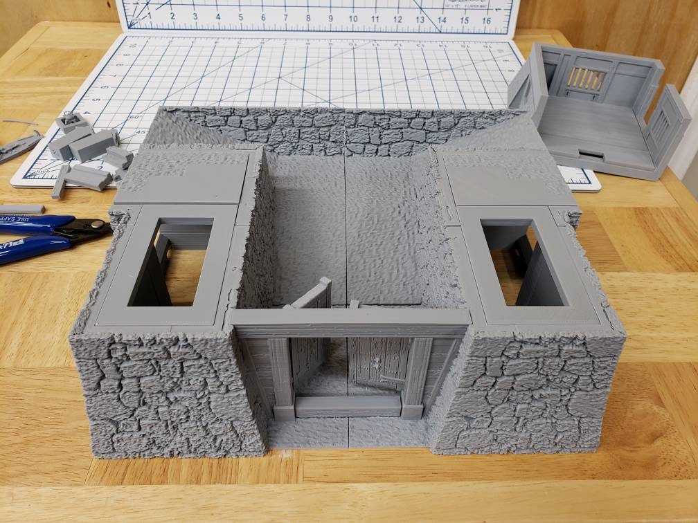 Samurai Gate Tower - DND - Pathfinder - Dungeons & Dragons - - Test of Honour - RPG - Tabletop - 28 mm / 1"