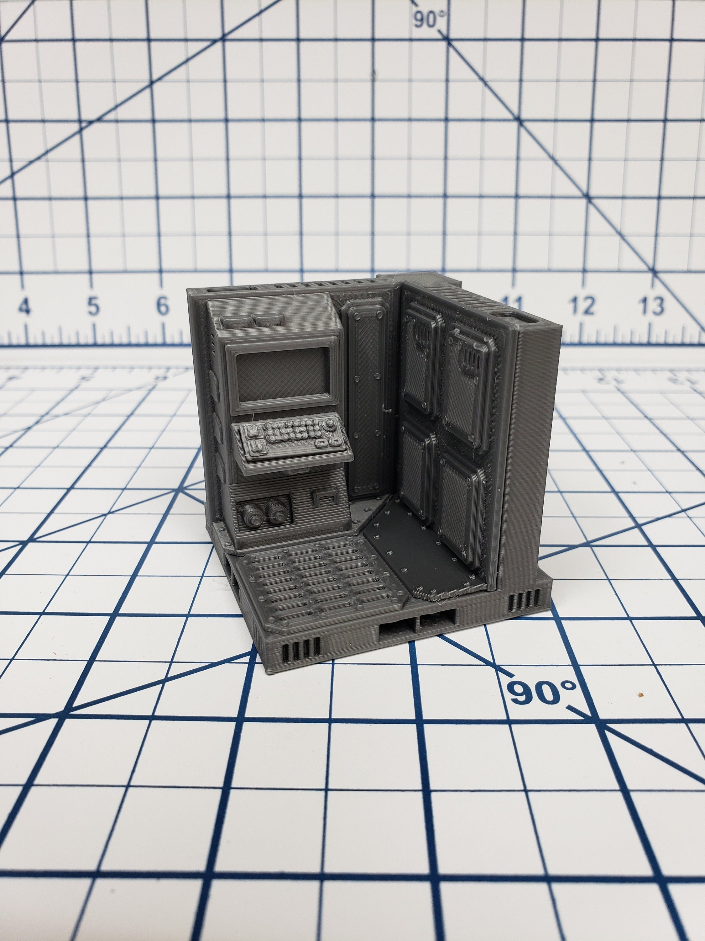 Corner Walls - SciFi - Fat Dragon Games - DragonLock - DND - Pathfinder - RPG - Terrain - Space - Science Fiction 28 mm / 1"