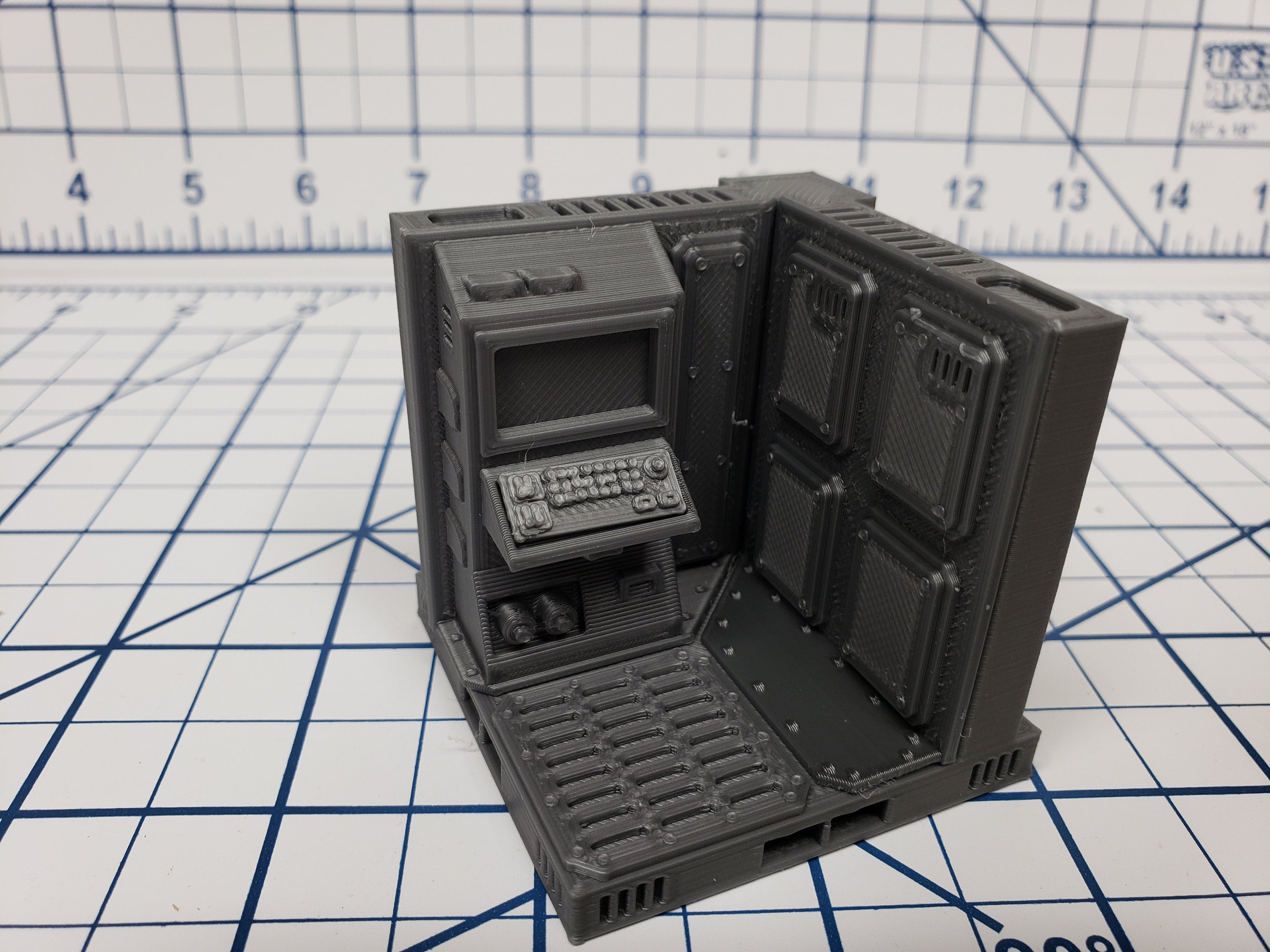 Corner Walls - SciFi - Fat Dragon Games - DragonLock - DND - Pathfinder - RPG - Terrain - Space - Science Fiction 28 mm / 1"