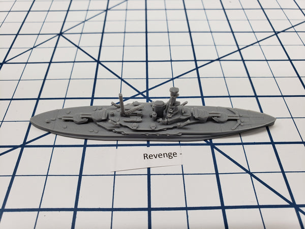 Battleship - HMS Revenge - Royal Navy - Wargaming - Axis and Allies - Naval Miniature - Victory at Sea - Tabletop Games - Warships