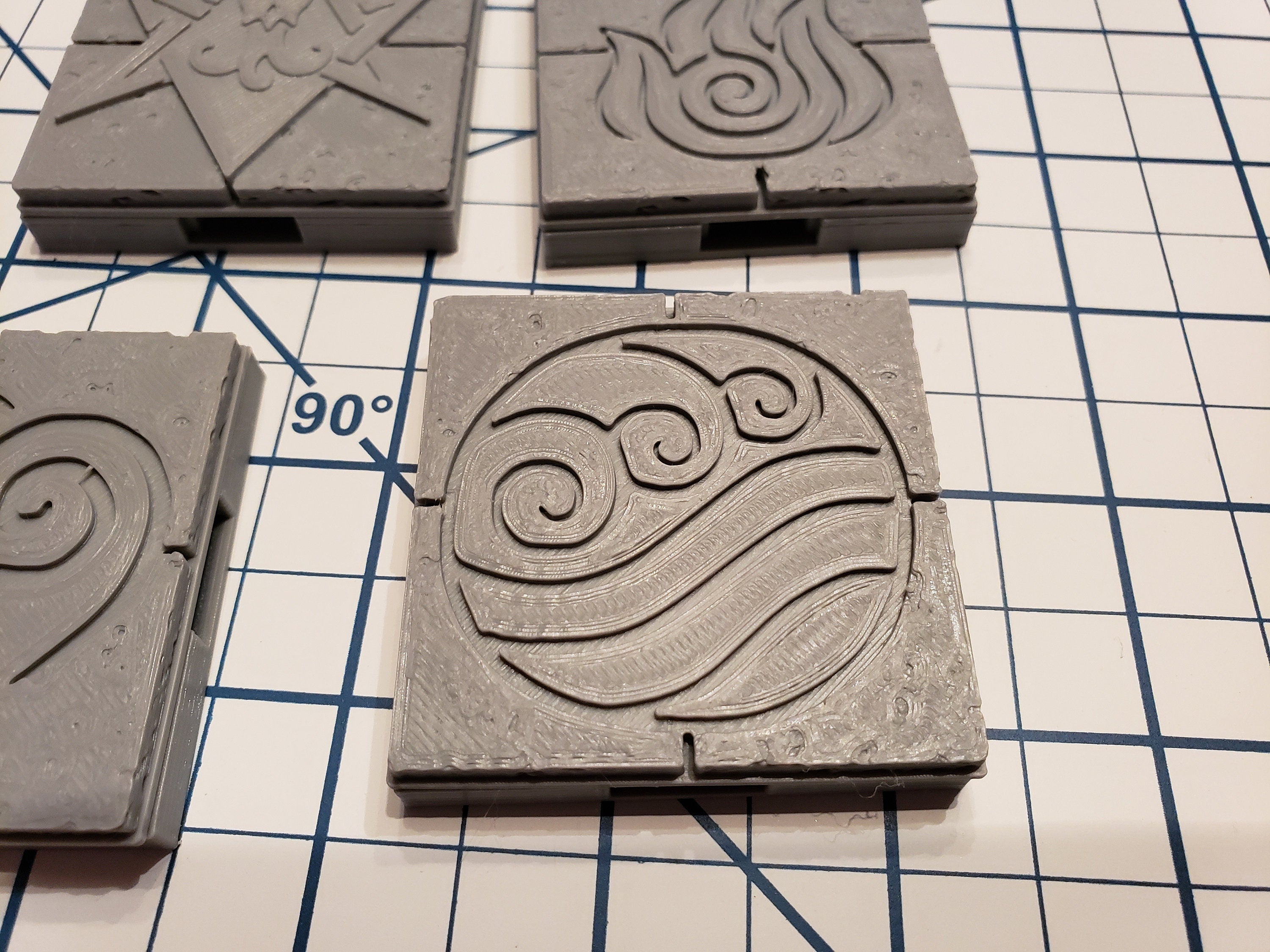 Cut Stone Floor Encounter Tile - OpenLock or DragonLock - Openforge - DND - Pathfinder - Dungeons & Dragons - RPG - Tabletop - 28 mm / 1"