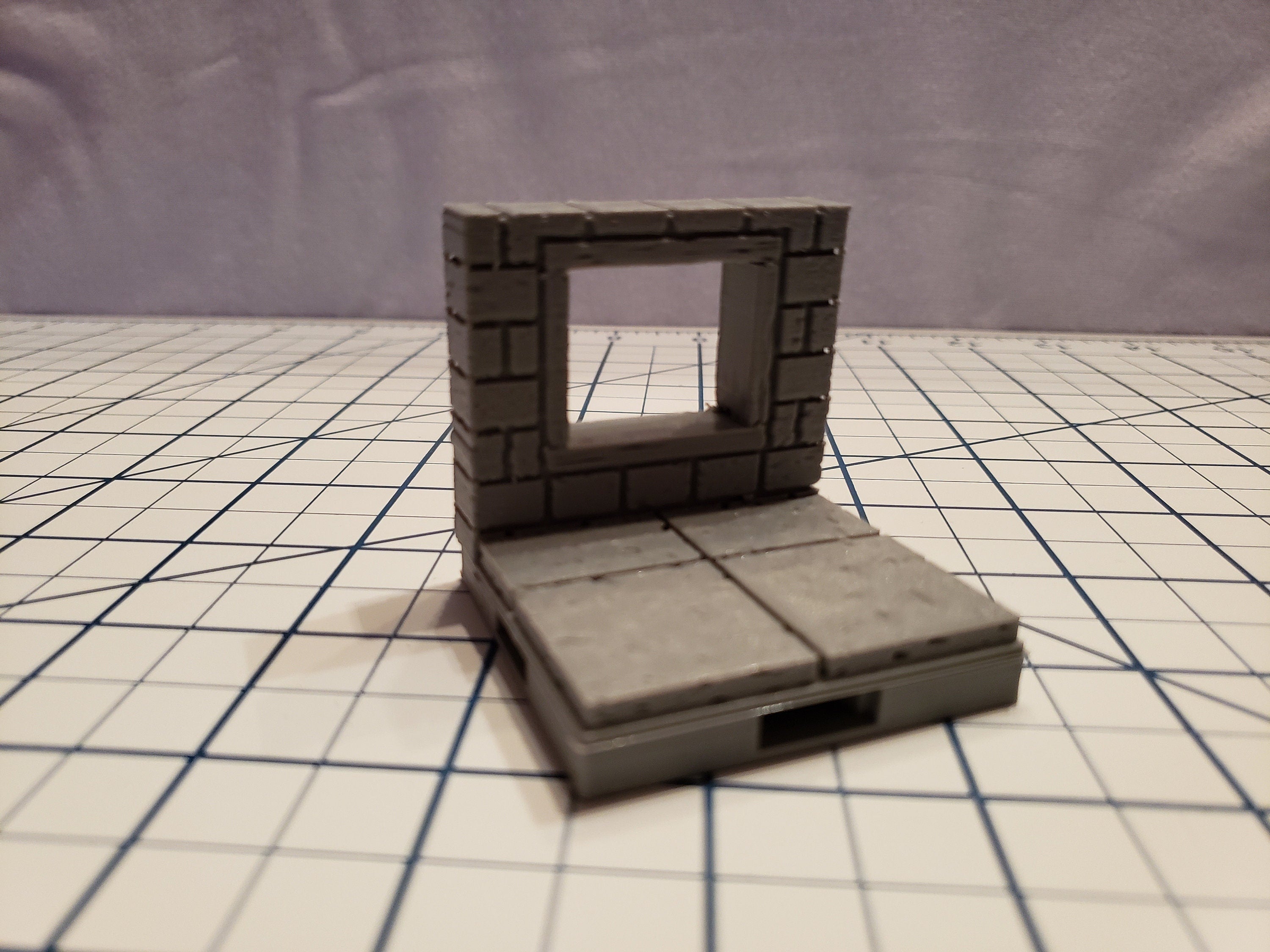 Cut Stone Square Window Tiles - OpenLock or DragonLock - Openforge - DND - Pathfinder - Dungeons & Dragons - RPG - Tabletop - 28 mm / 1"