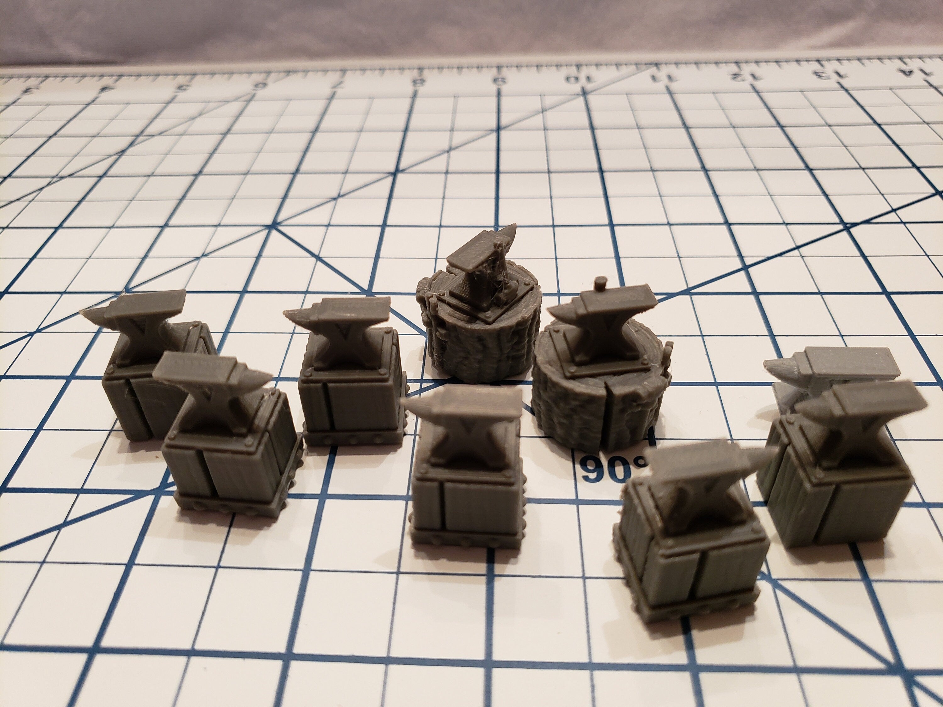 Blacksmith Anvil - Part of the Hero's Hoard Blacksmith Forge and Workshop - DND - Pathfinder - Dungeons & Dragons - RPG - Tabletop - 28 mm