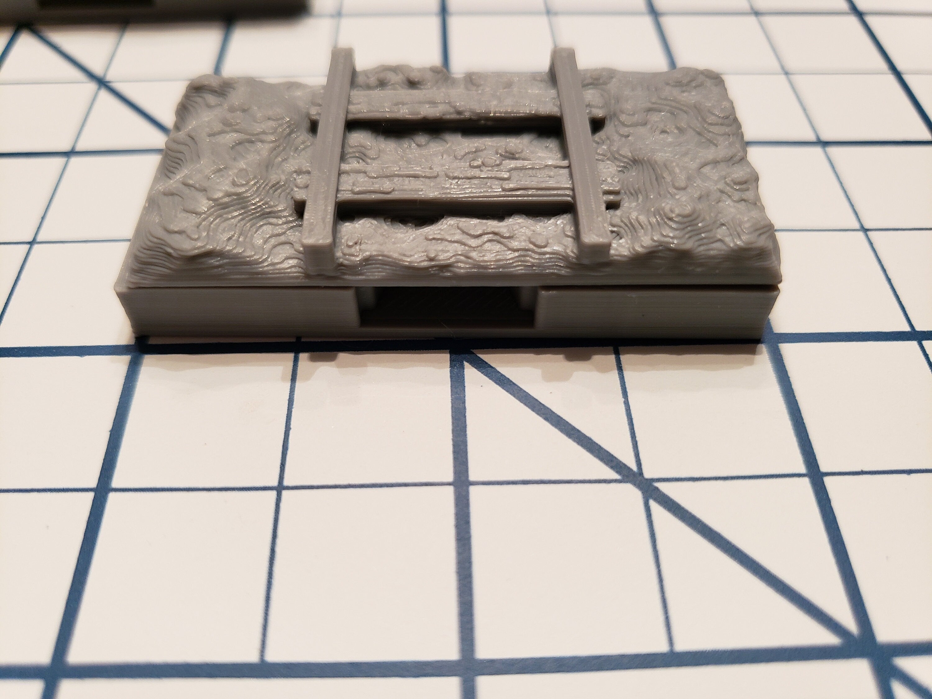 Mine Cart Floor Tiles - OpenLock or DragonLock - Openforge - DND - Pathfinder - Dungeons & Dragons - RPG - Tabletop - 28 mm / 1"