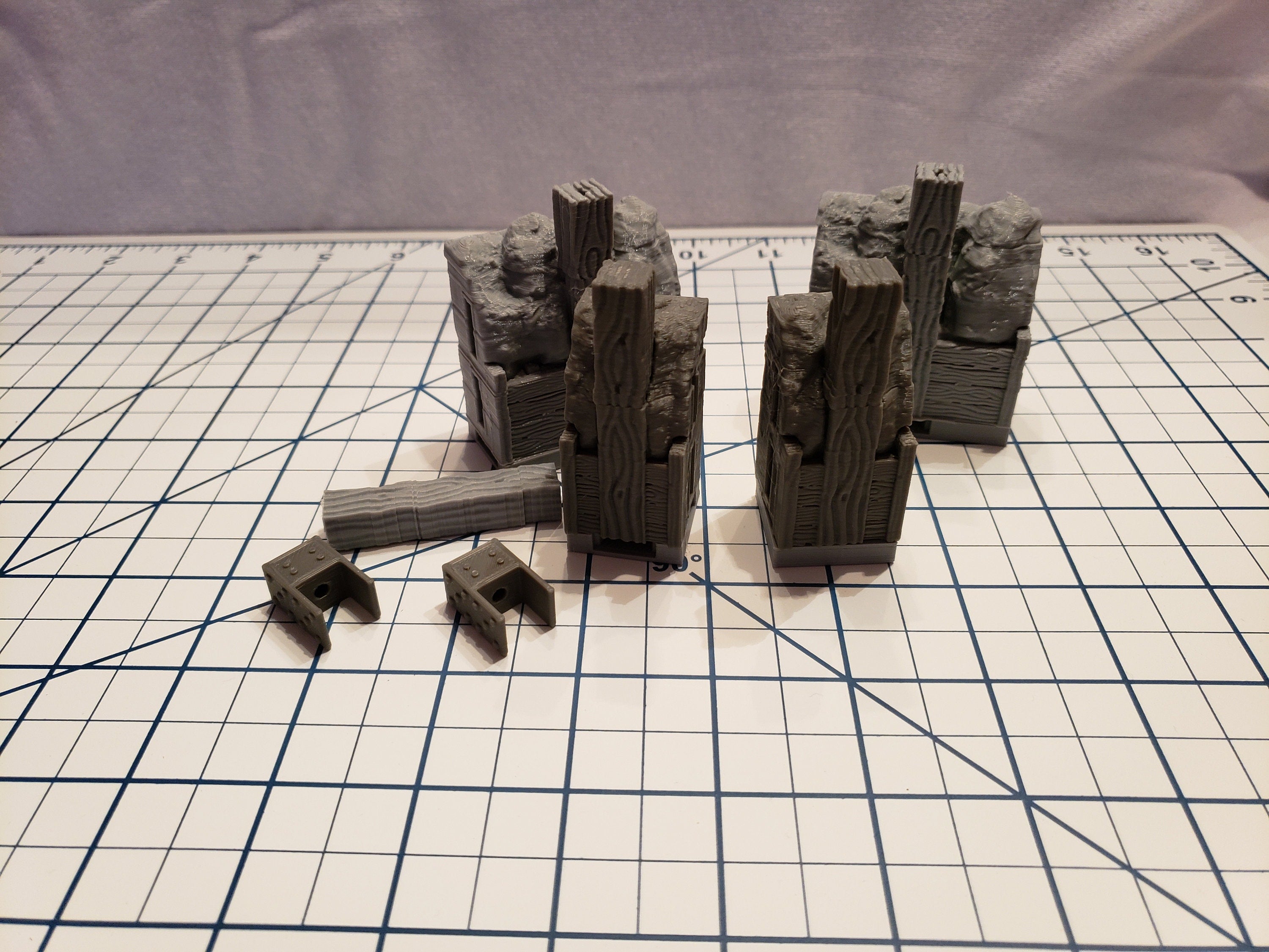 Mine Wall Tiles - OpenLock or DragonLock - Openforge - DND - Pathfinder - Dungeons & Dragons - RPG - Tabletop - 28 mm / 1"