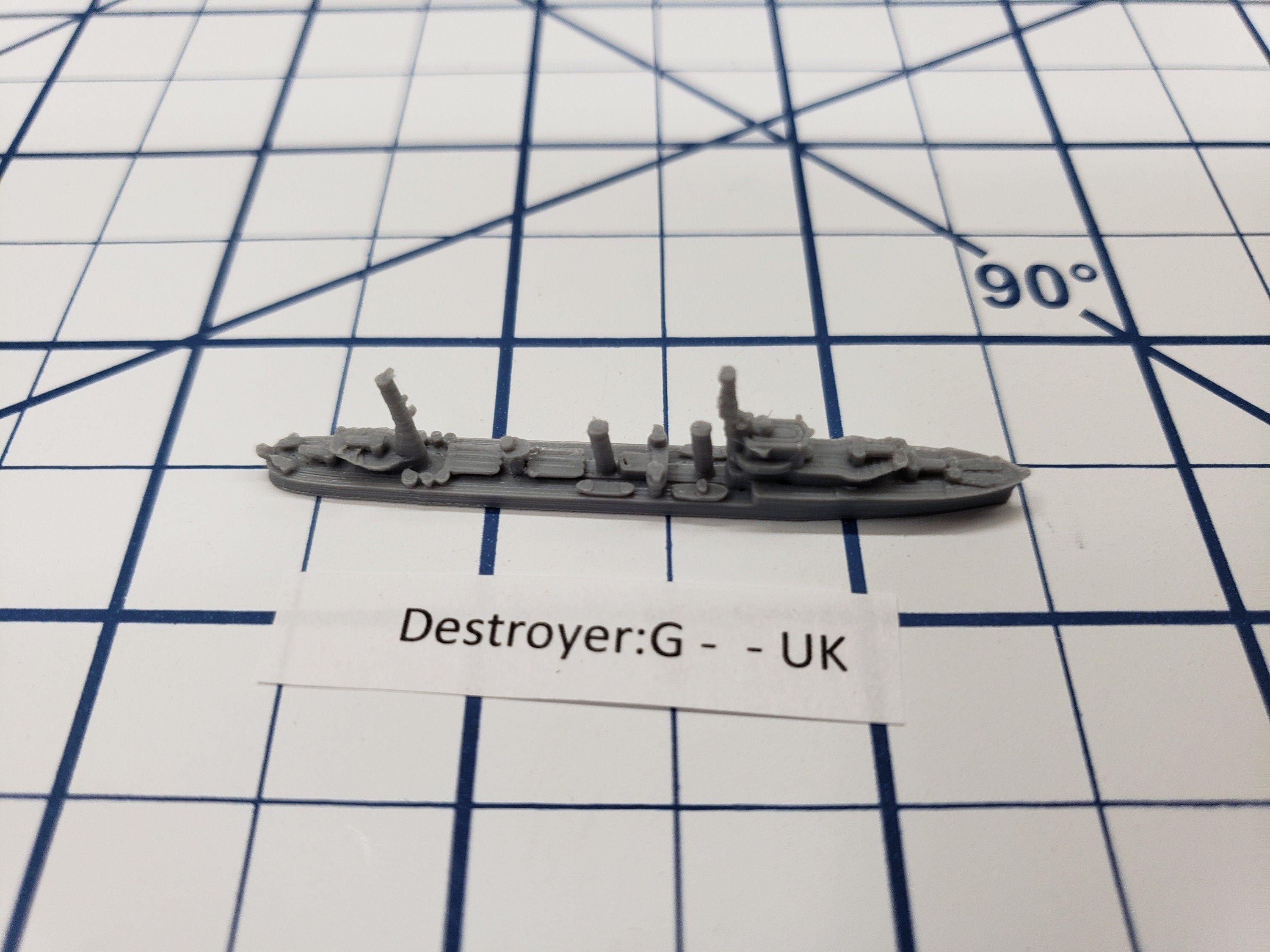Destroyer - G Class - Royal Navy - Wargaming - Axis and Allies - Naval Miniature - Tabletop Games - Warships