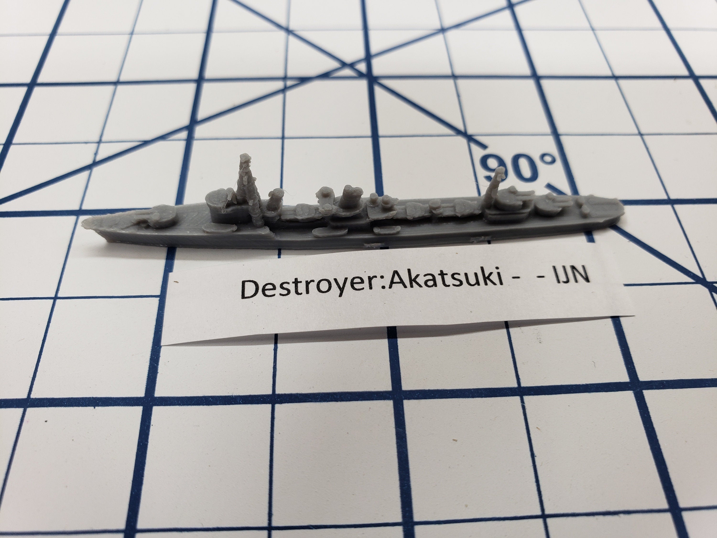 Destroyer - Akatsuki Class - IJN - Wargaming - Axis and Allies - Naval Miniature - Tabletop Games - Warships