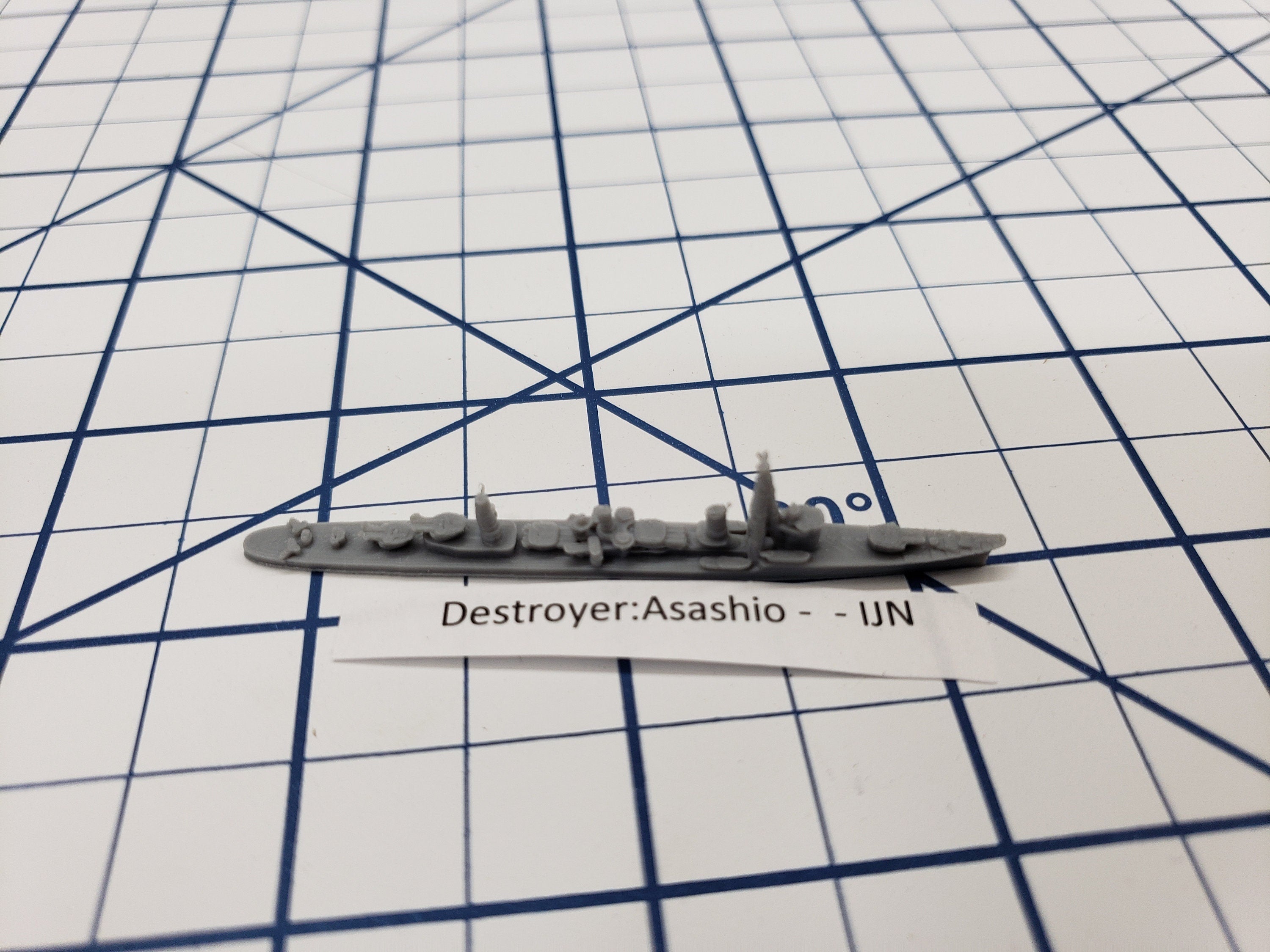 Destroyer - Asashio Class - IJN - Wargaming - Axis and Allies - Naval Miniature - Tabletop Games - Warships
