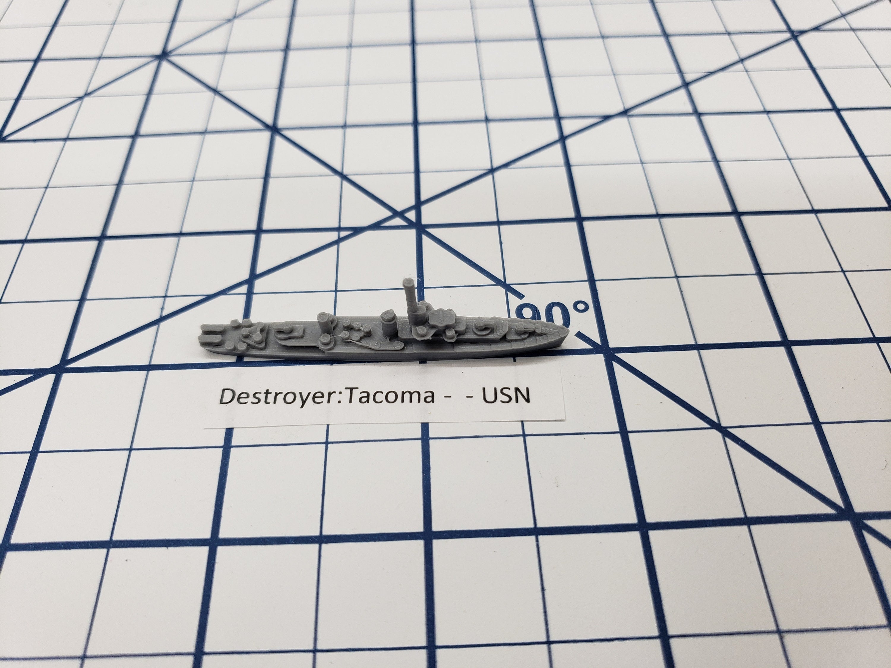 Frigate - Tacoma Class - USN - Wargaming - Axis and Allies - Naval Miniature - Tabletop Games - Warships