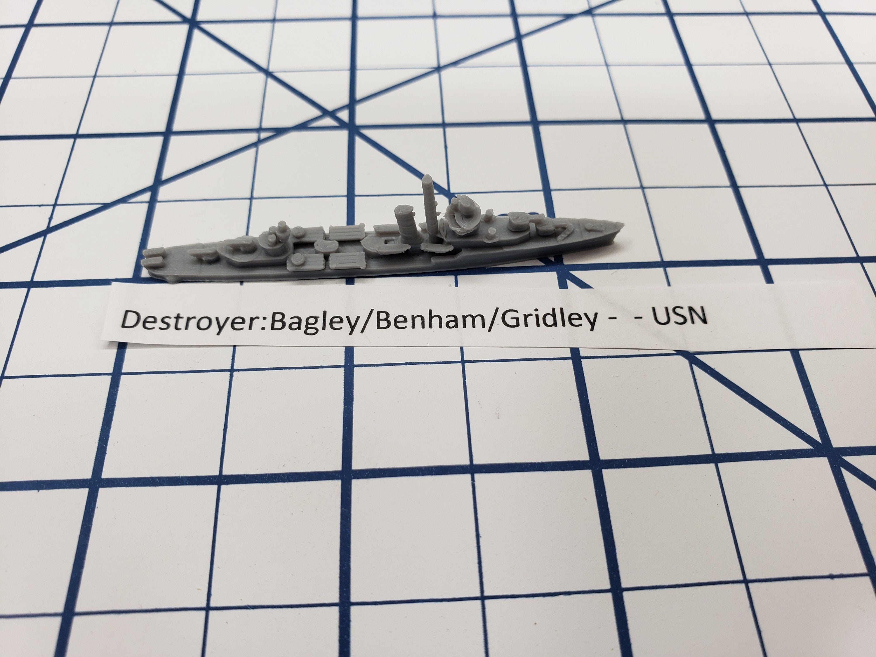 Destroyer - Bagley/ Benham/ Gridley Class - USN - Wargaming - Axis and Allies - Naval Miniature - Tabletop Games - Warships