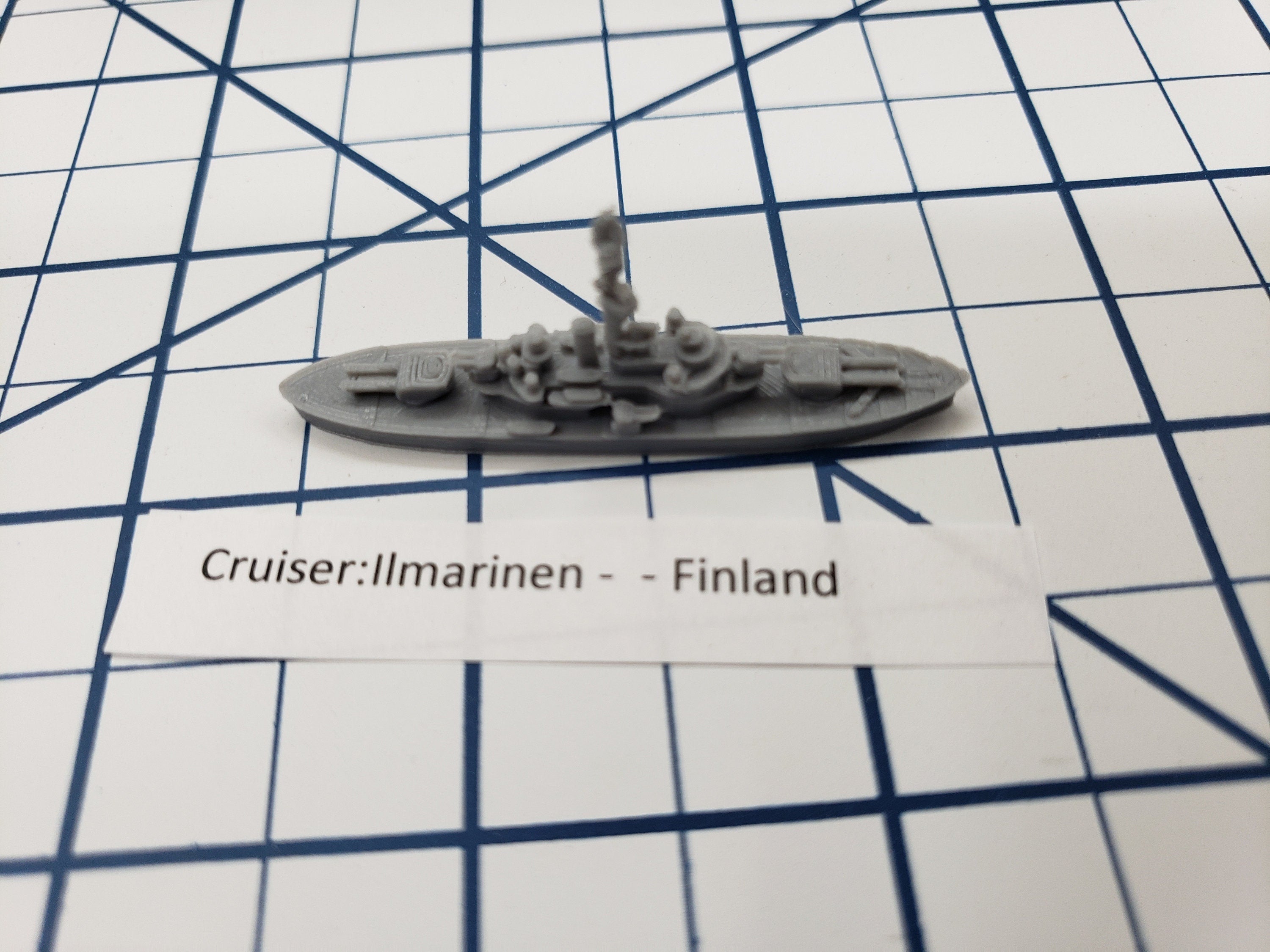 Cruiser - Ilmarinen - Finland - Wargaming - Axis and Allies - Naval Miniature - Tabletop Games - Warships