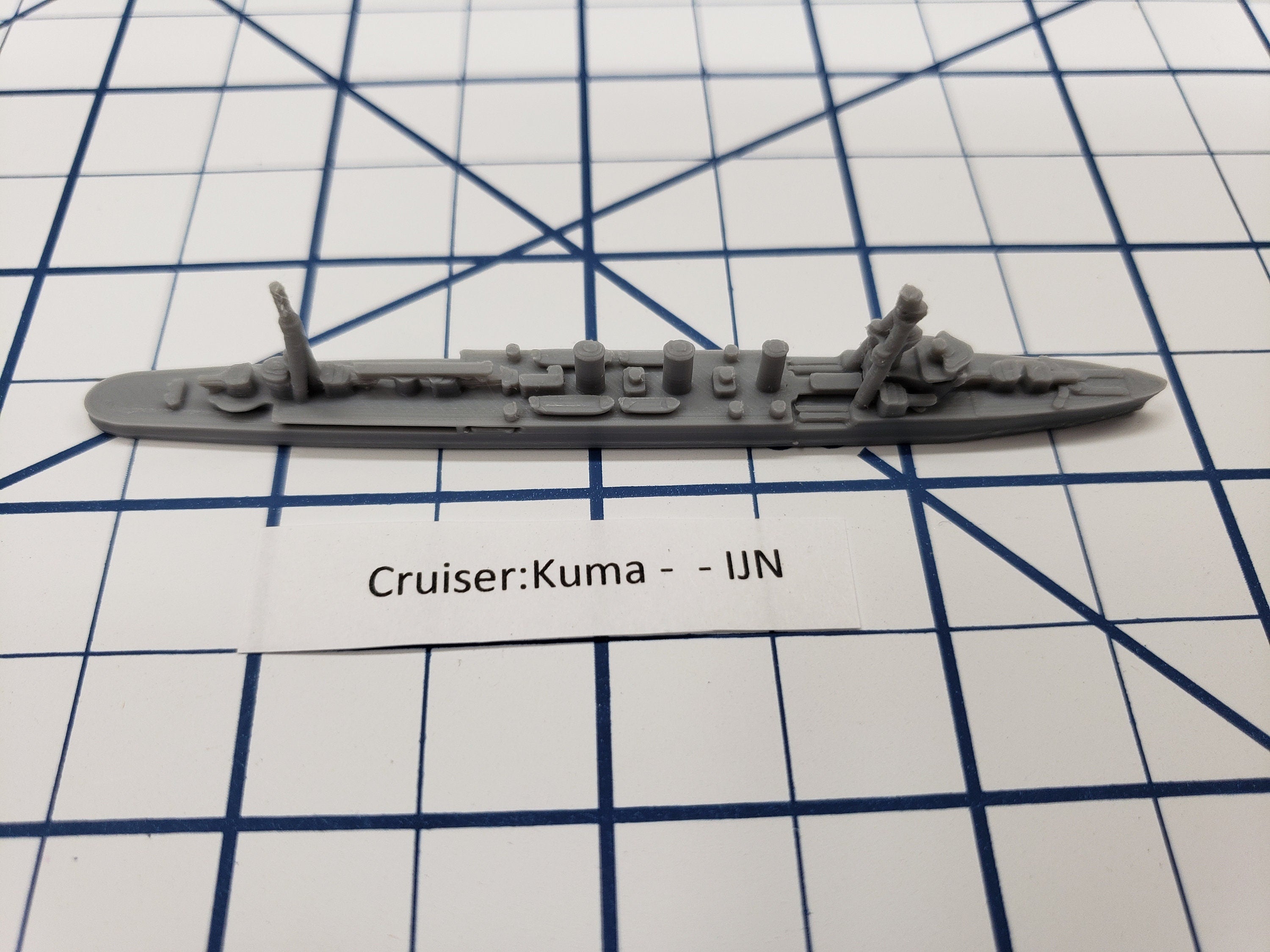 Cruiser - Kuma - IJN - Wargaming - Axis and Allies - Naval Miniature - Tabletop Games - Warships