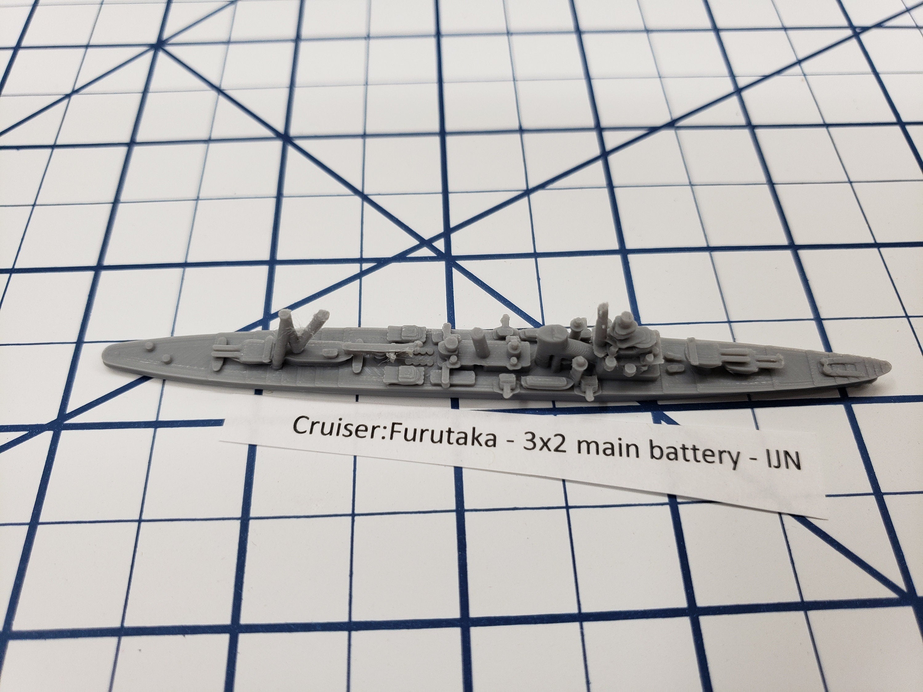Cruiser - Furutaka - IJN - Wargaming - Axis and Allies - Naval Miniature - Tabletop Games - Warships