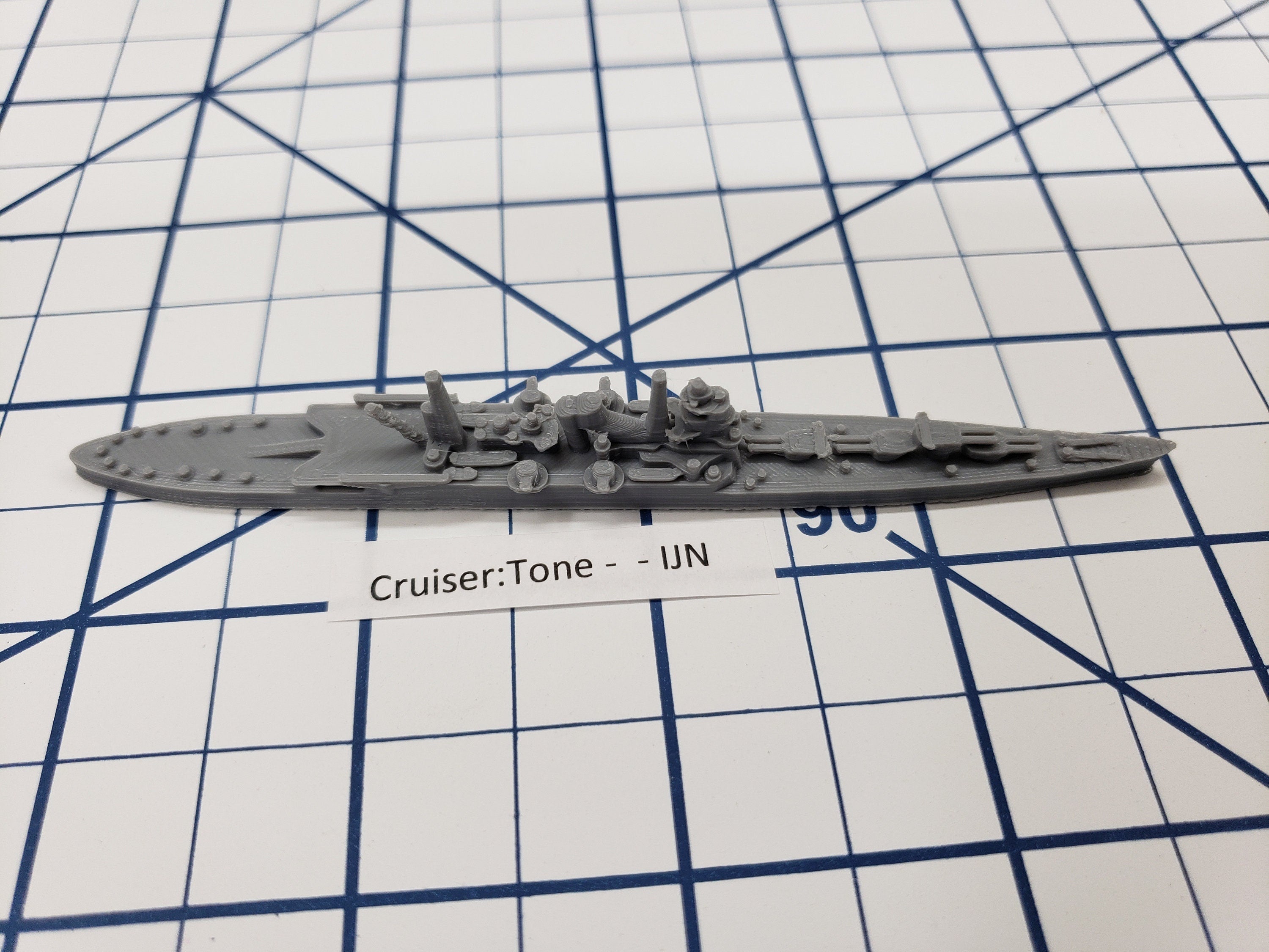 Cruiser - Tone - IJN - Wargaming - Axis and Allies - Naval Miniature - Tabletop Games - Warships