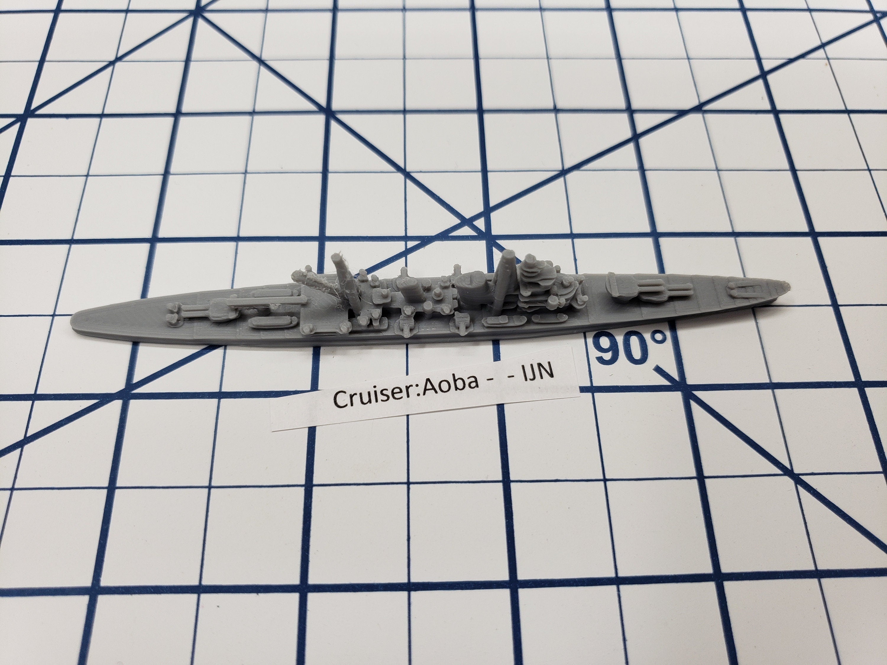 Cruiser - Aoba - IJN - Wargaming - Axis and Allies - Naval Miniature - Tabletop Games - Warships