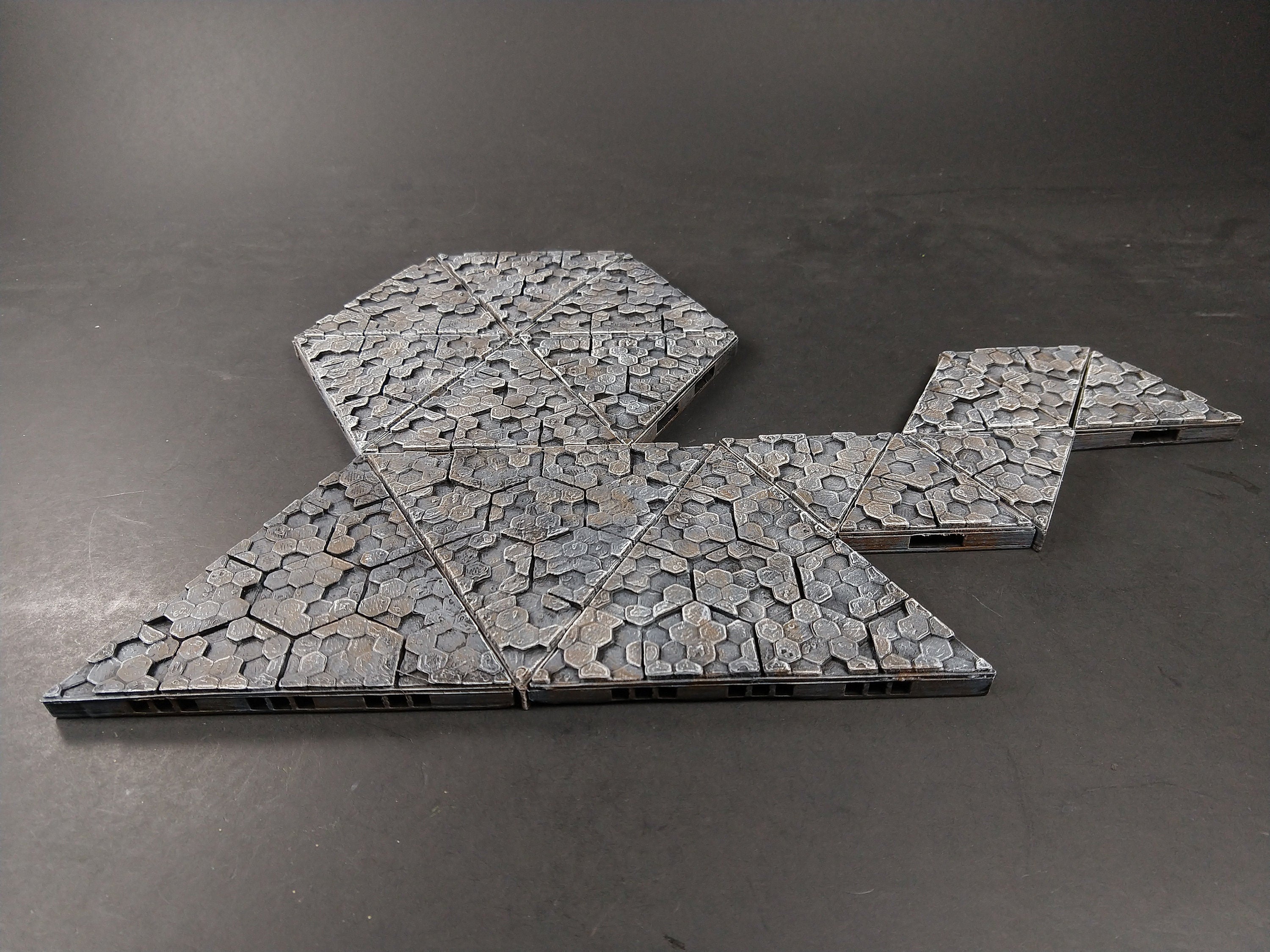 Volcanic Cavern Floor Tiles - OpenLock - Openforge - DND - Pathfinder - Dungeons & Dragons - RPG - Tabletop - 28 mm / 1"