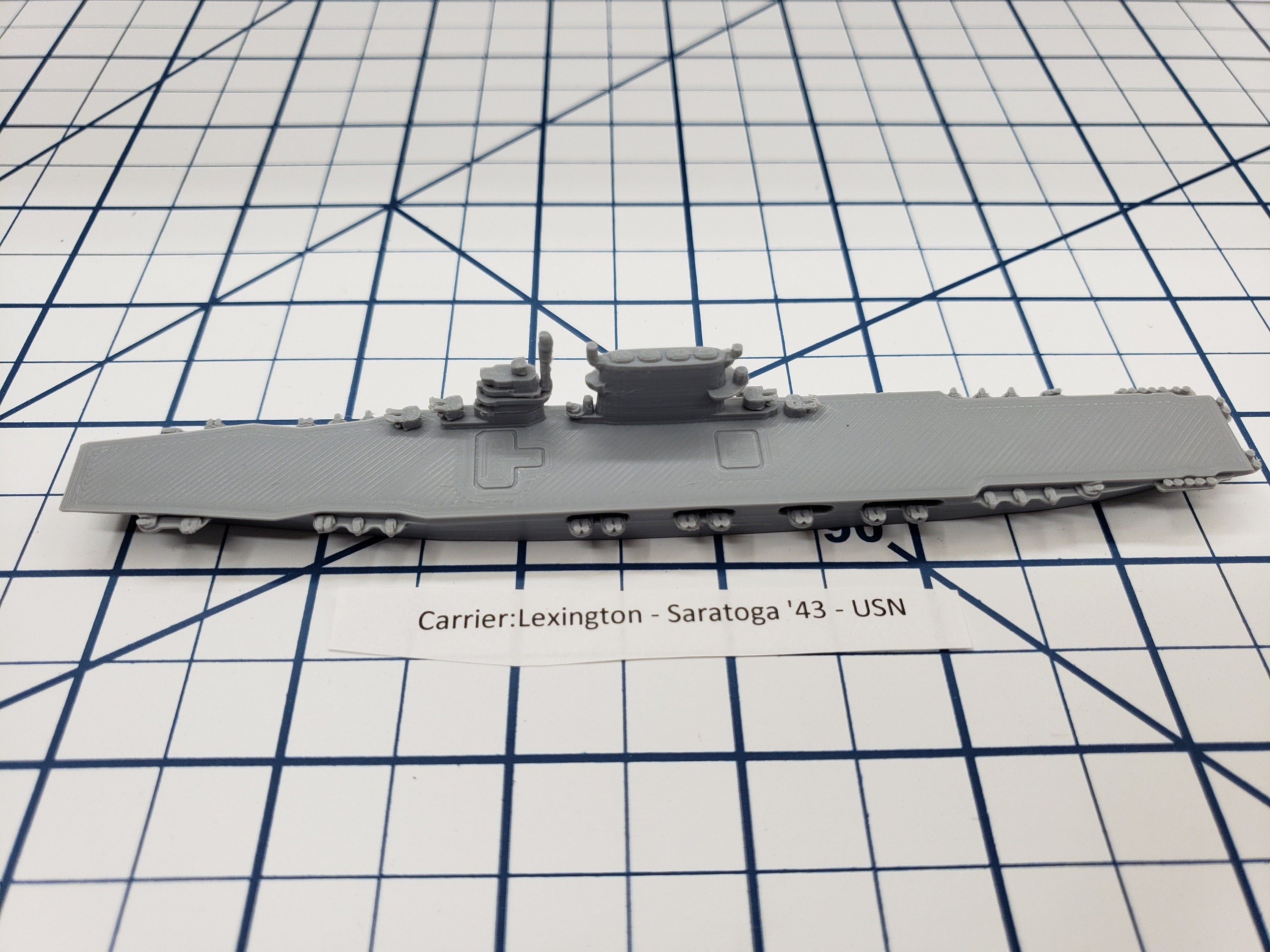 Carrier - Lexington - USN - Wargaming - Axis and Allies - Naval Miniature - Tabletop Games - Warships