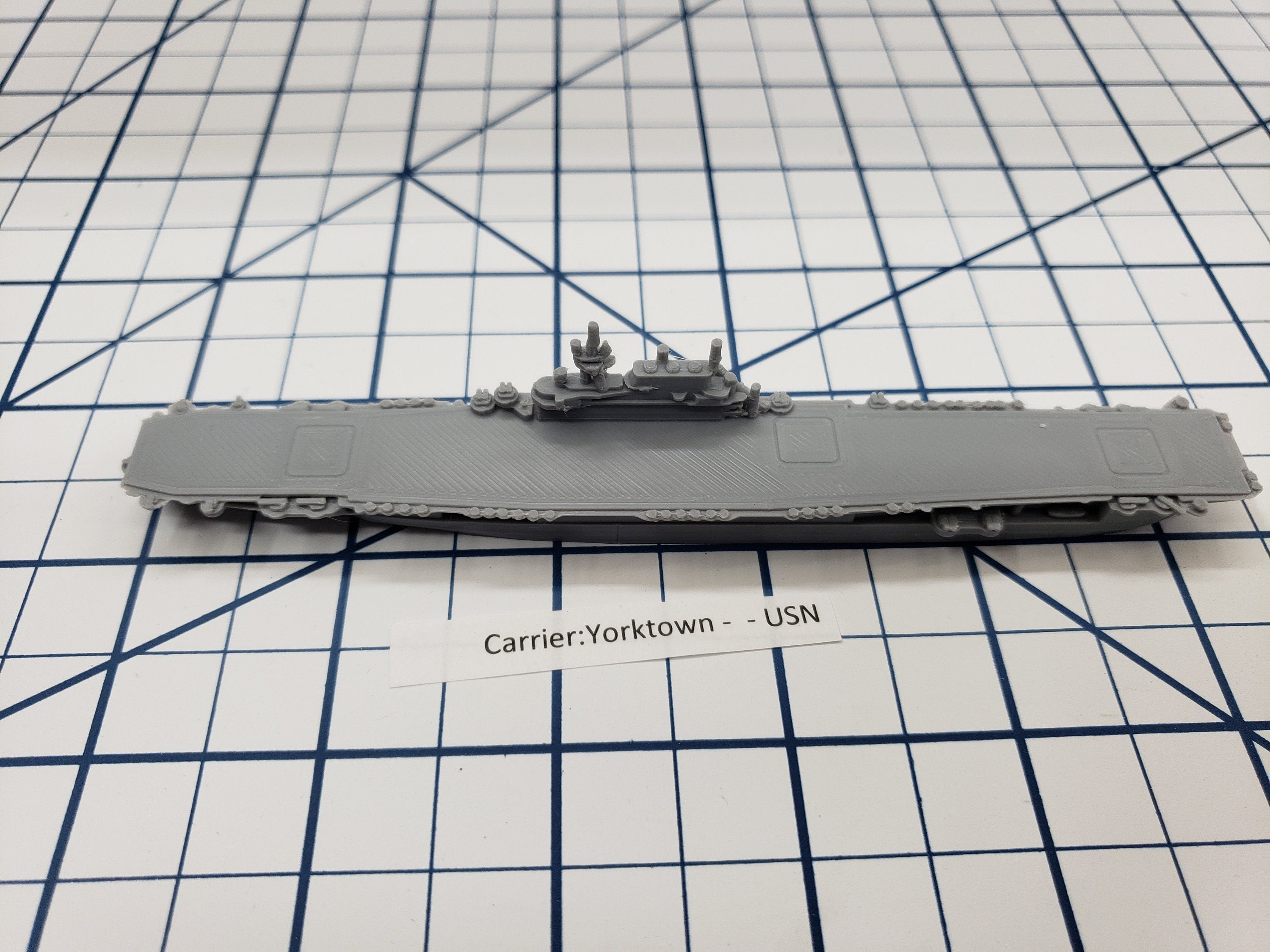Carrier - Yorktown - USN - Wargaming - Axis and Allies - Naval Miniature - Tabletop Games - Warships