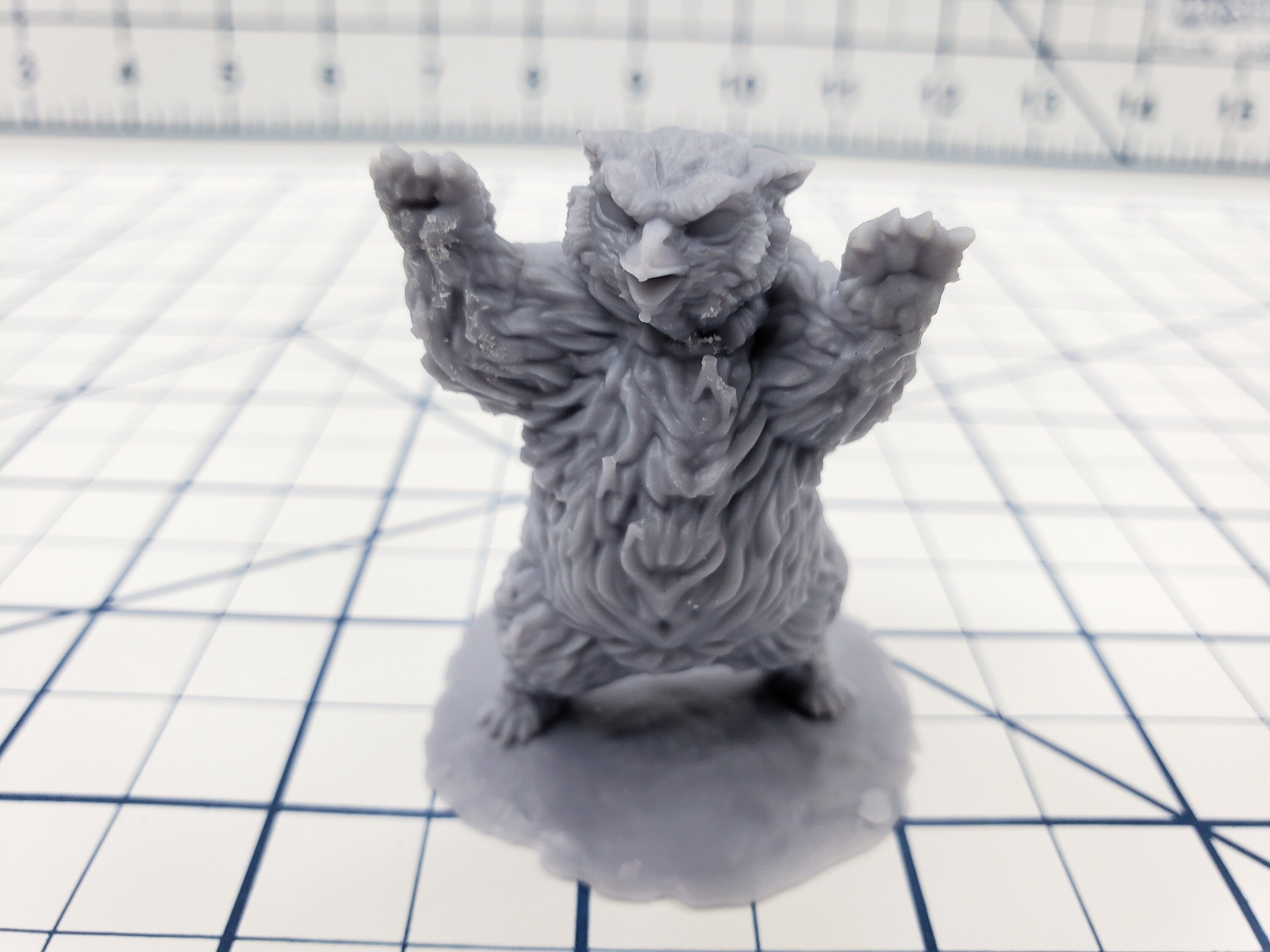 Owlbear Miniatures - DND - Pathfinder - RPG - Dungeon & Dragons - Miniature - Mini - 28 mm / 1" - Fat Dragon Games