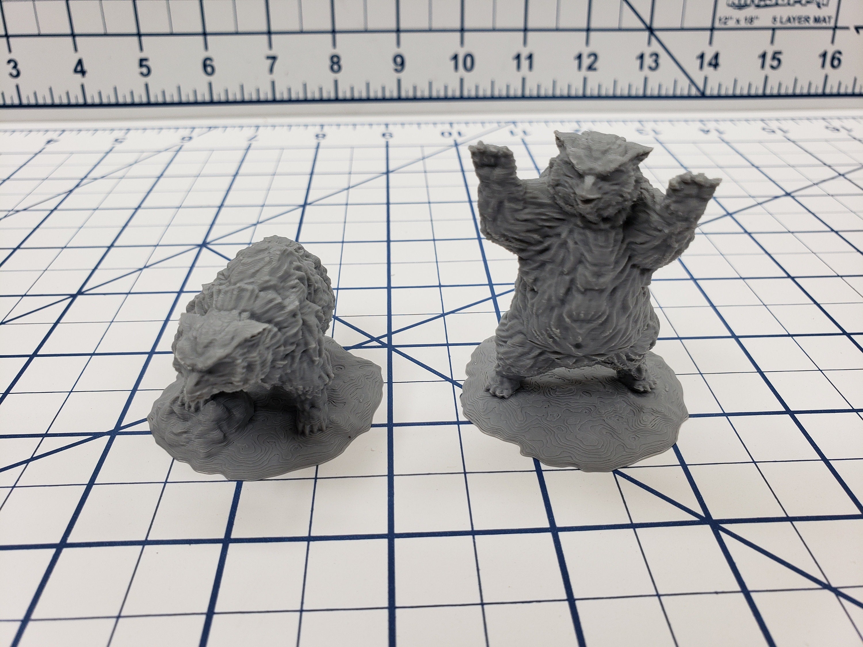 Owlbear Miniatures - DND - Pathfinder - RPG - Dungeon & Dragons - Miniature - Mini - 28 mm / 1" - Fat Dragon Games