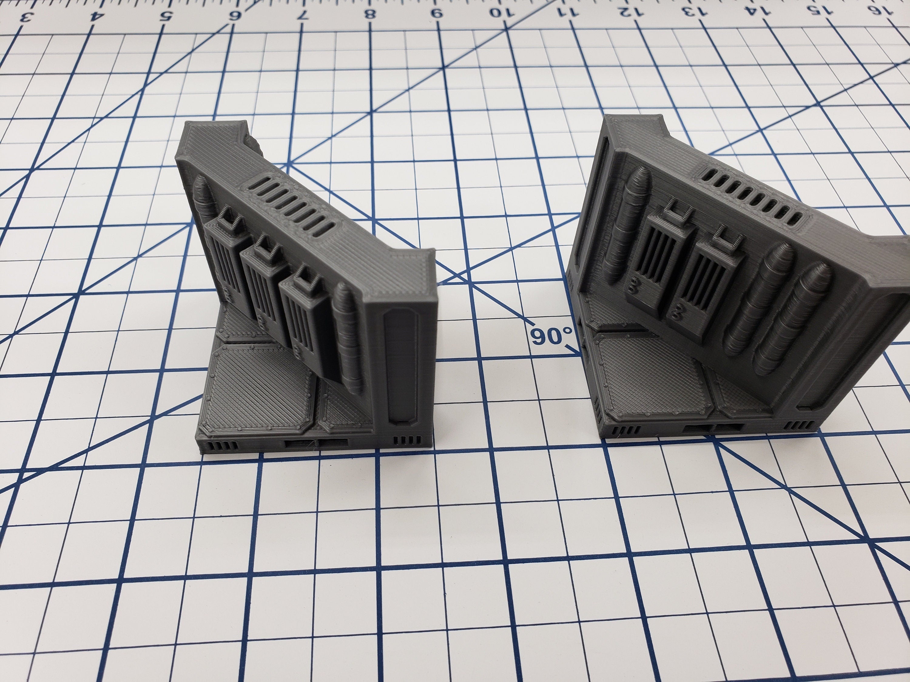 Wall Tiles - SciFi - Fat Dragon Games - DragonLock - DND - Pathfinder - RPG - Terrain - Space - Science Fiction 28 mm / 1"