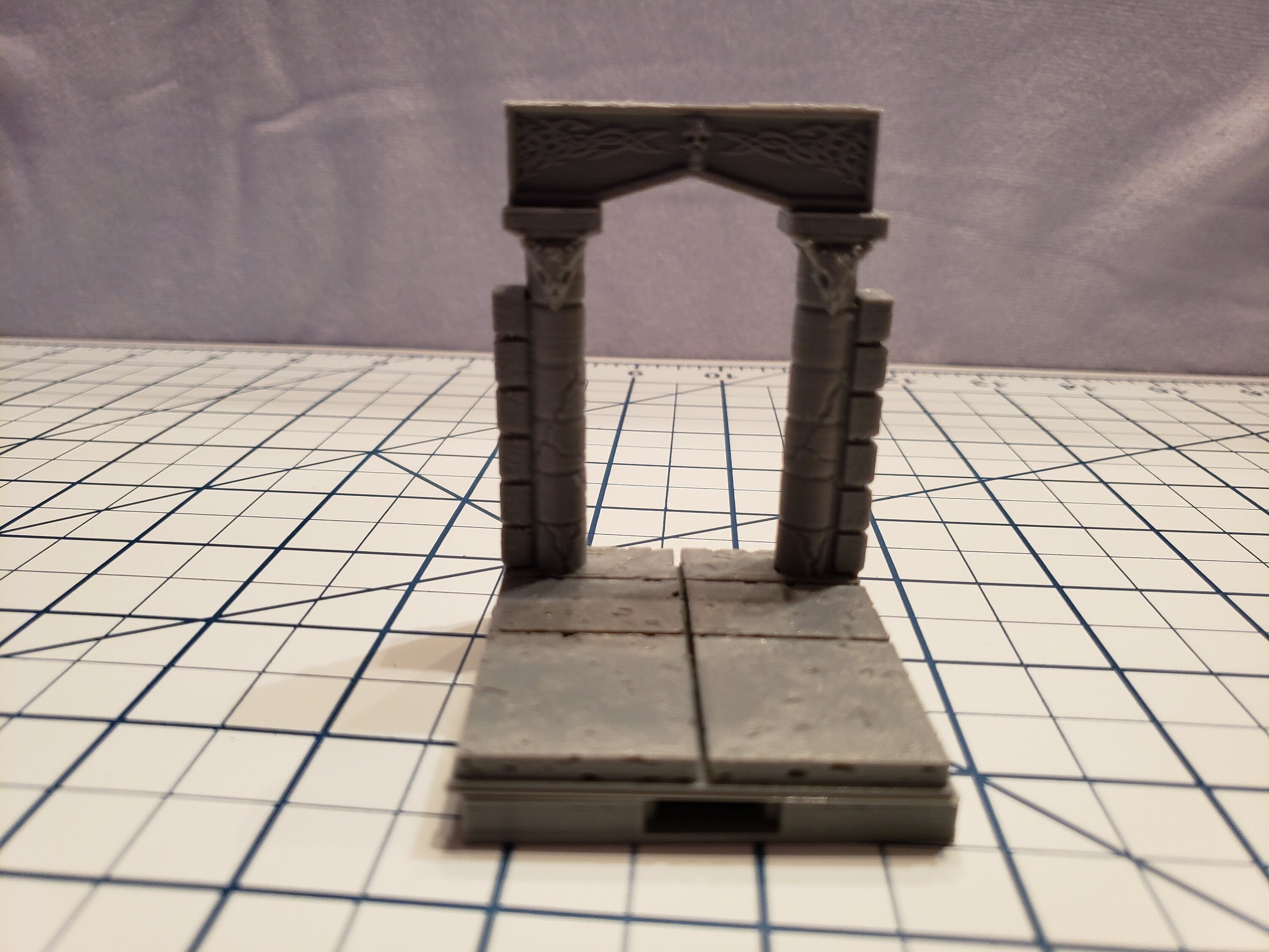 Cut Stone Archway Tiles - OpenLock or DragonLock - Openforge - DND - Pathfinder - Dungeons & Dragons - RPG - Tabletop - 28 mm / 1"