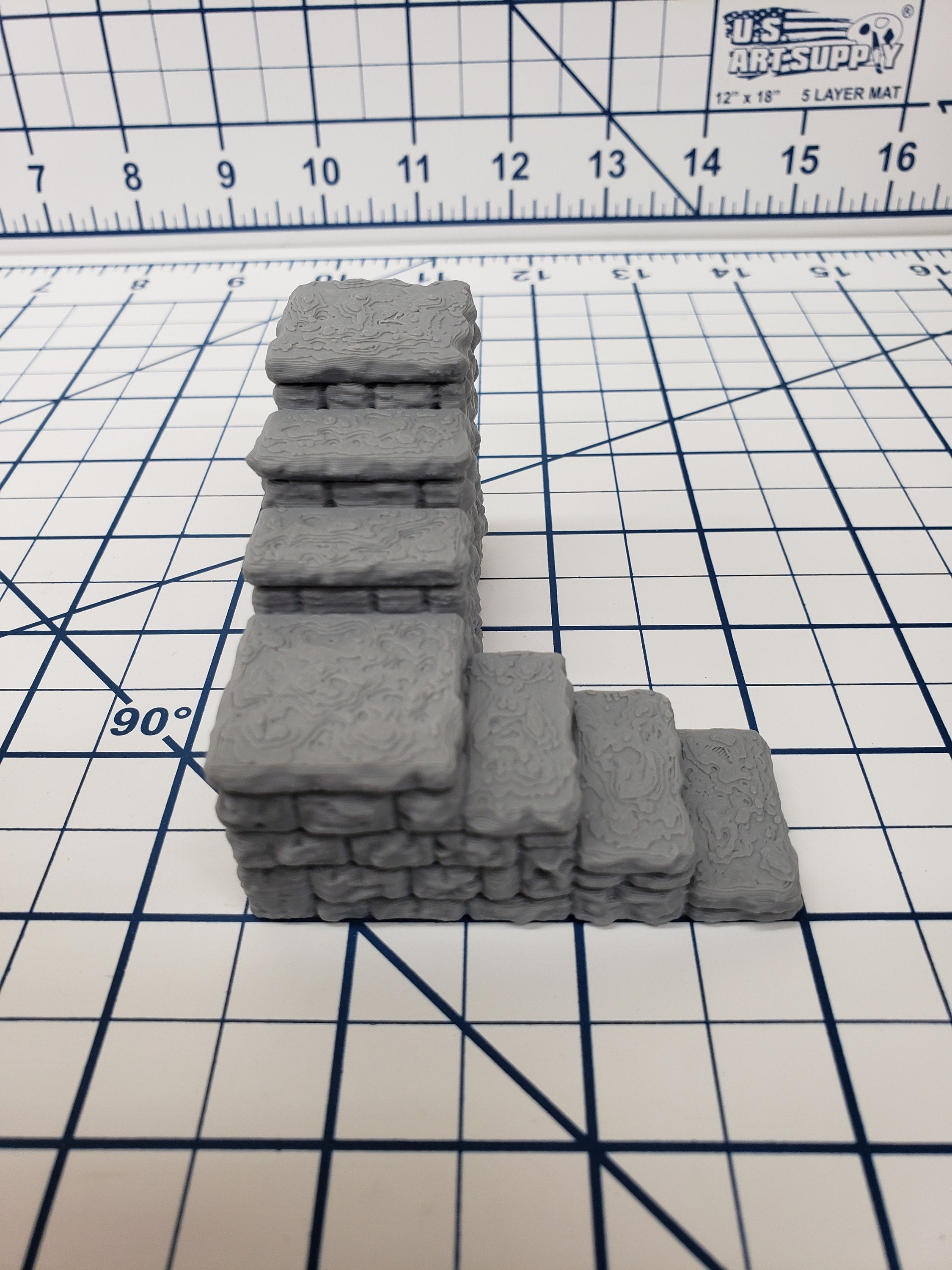 Dungeon Style - Stairs - DragonLock - DND - Pathfinder - RPG - Dungeon & Dragons - 28 mm / 1" - Terrain - Fat Dragon Games
