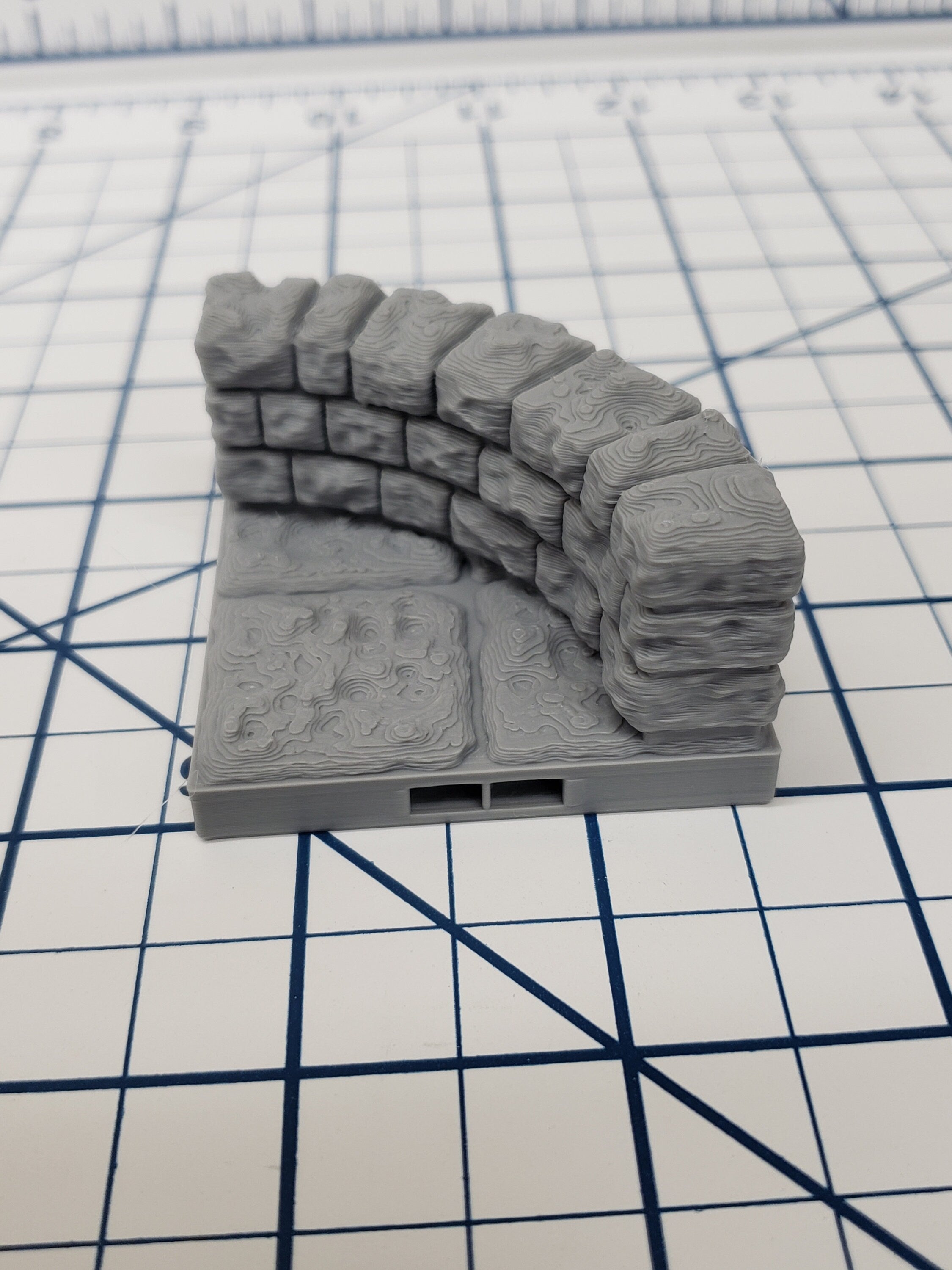 Dungeon Style - Half Walls - DragonLock - DND - Pathfinder - RPG - Dungeon & Dragons - 28 mm / 1" - Terrain - Fat Dragon Games