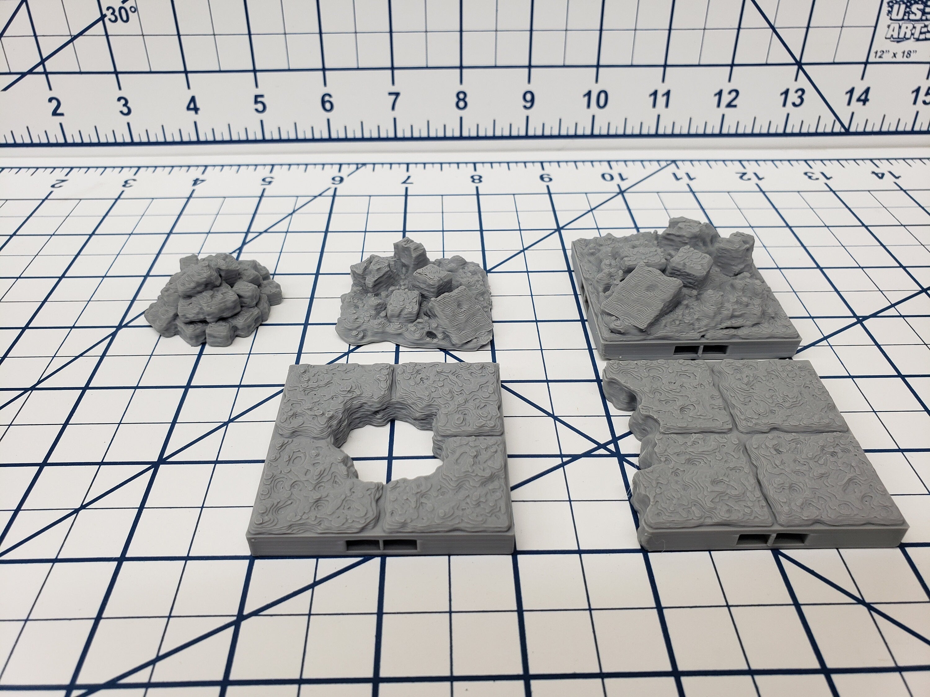 Dungeon Style - Special Floors 2 - DragonLock - DND - Pathfinder - RPG - Dungeon & Dragons - 28 mm / 1" - Terrain - Fat Dragon Games