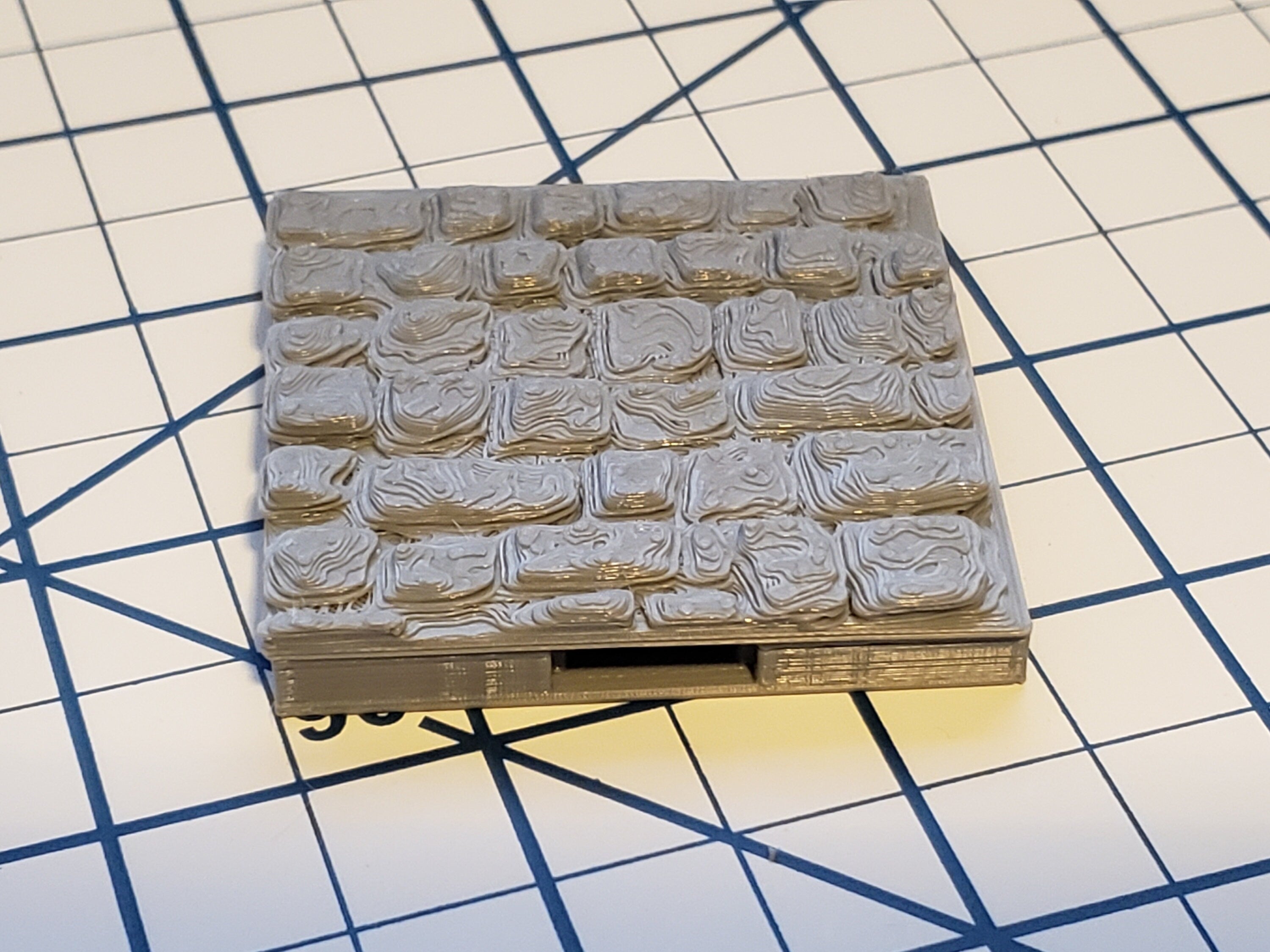 Street Cobble Square Floor Tiles - OpenLock or DragonLock - Openforge - DND - Pathfinder - Dungeons & Dragons - RPG - Tabletop - 28 mm / 1"