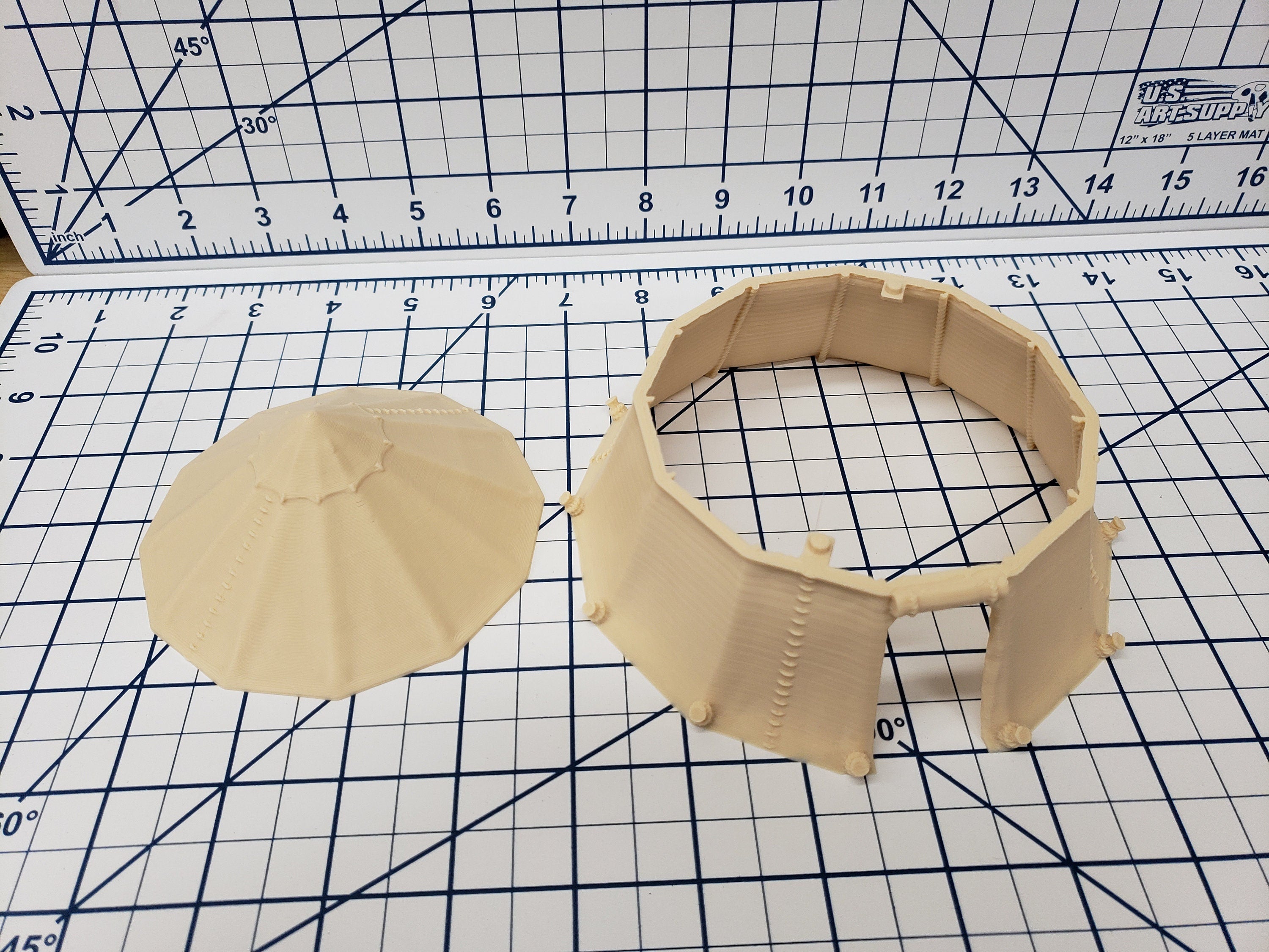 Pavilion Tent - OpenForge - DND - Pathfinder - RPG - Dungeon & Dragons - 28 mm / 1" Scale - Dungeon and Map Accessories