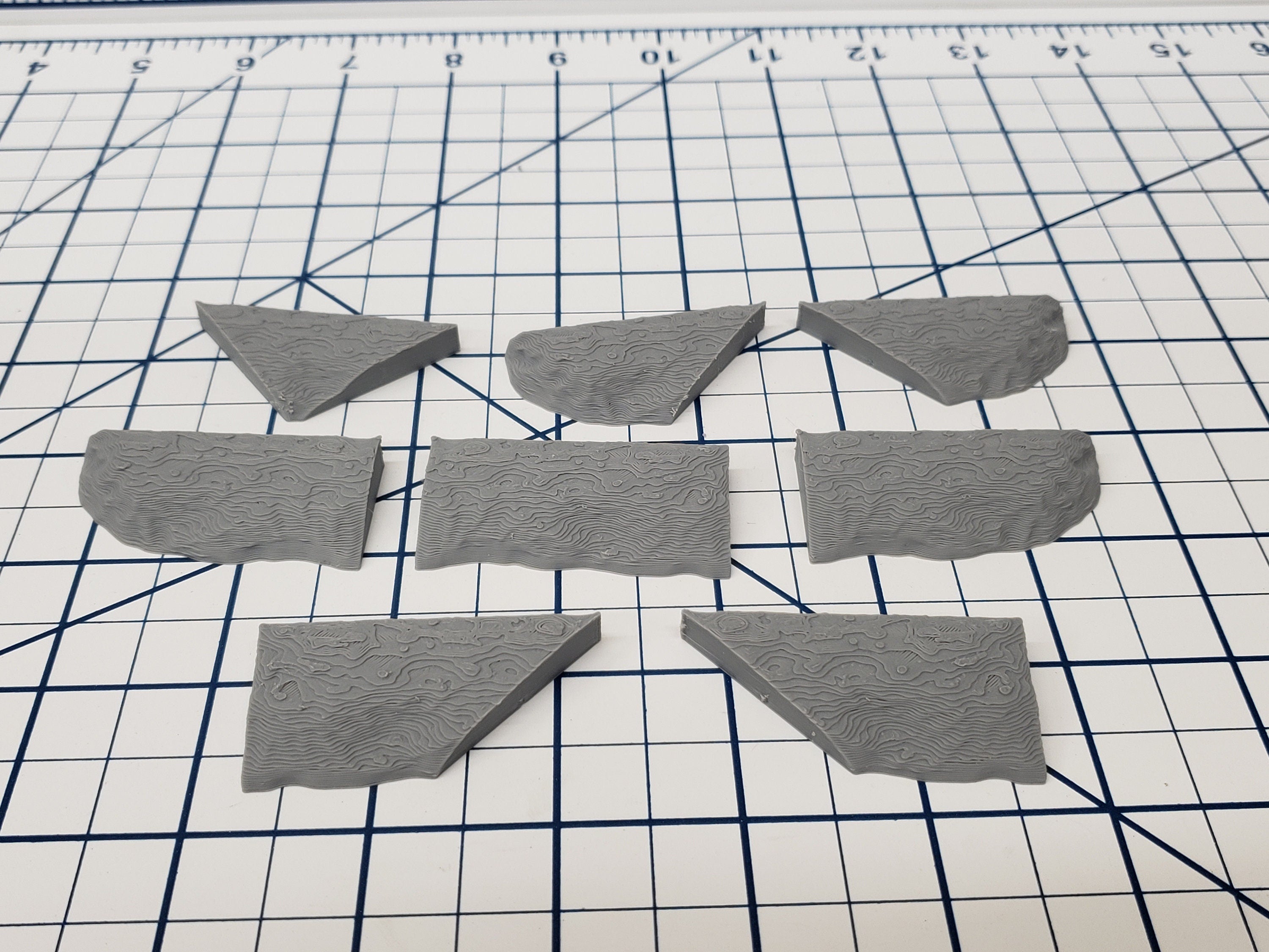 Cavern Style - Edge Tile Set - DragonLock - DND - Pathfinder - RPG - Dungeon & Dragons - 28 mm / 1" - Terrain - Fat Dragon Games