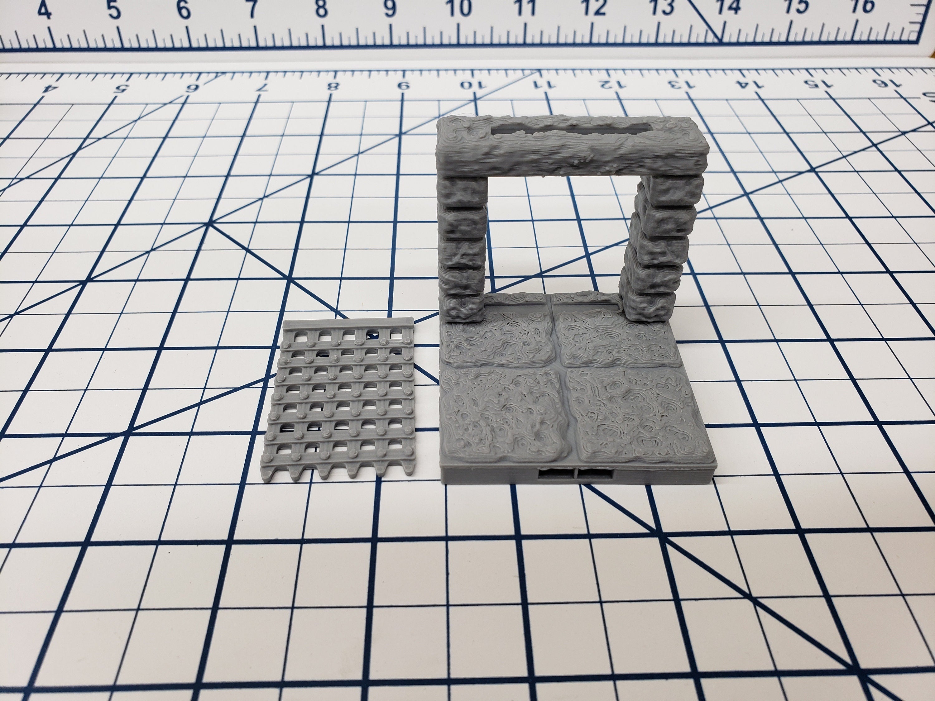 Dungeon Style - Single Doors - DragonLock - DND - Pathfinder - RPG - Dungeon & Dragons - 28 mm / 1" - Terrain - Fat Dragon Games