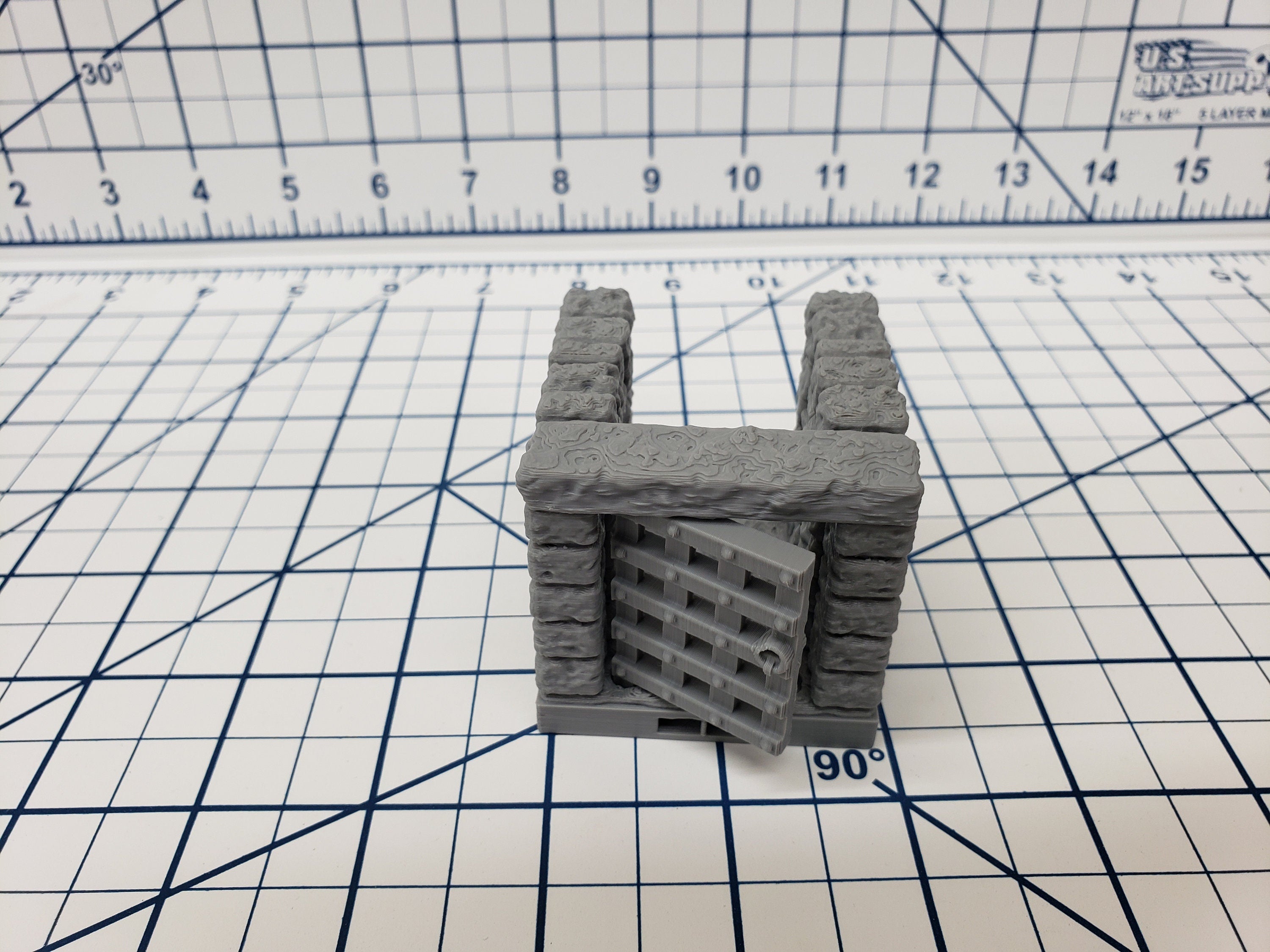 Dungeon Style - Single Doors - DragonLock - DND - Pathfinder - RPG - Dungeon & Dragons - 28 mm / 1" - Terrain - Fat Dragon Games