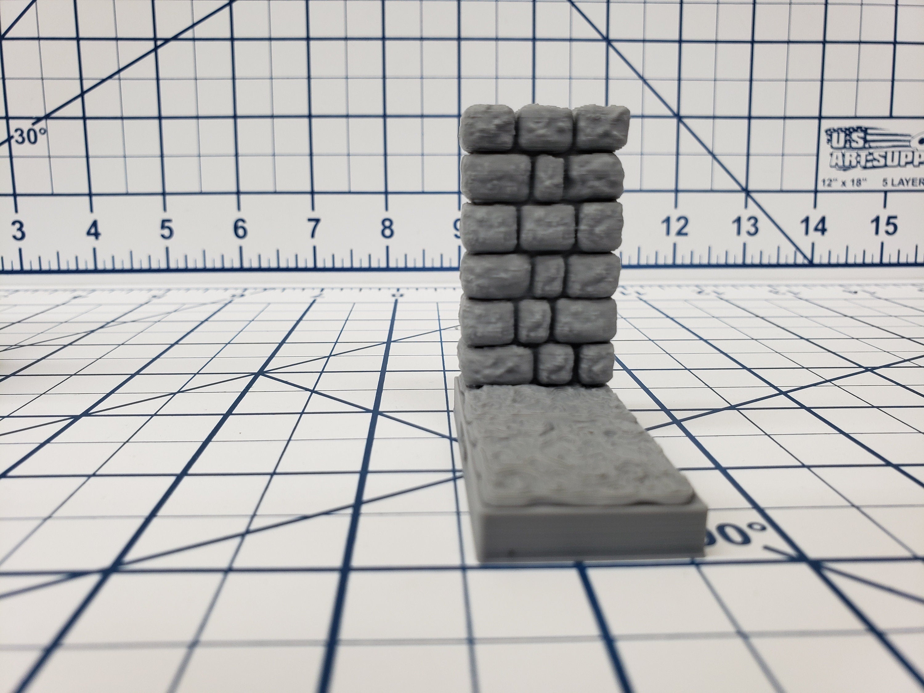 Dungeon Style - 1X2 Walls - DragonLock - DND - Pathfinder - RPG - Dungeon & Dragons - 28 mm / 1" - Terrain - Fat Dragon Games