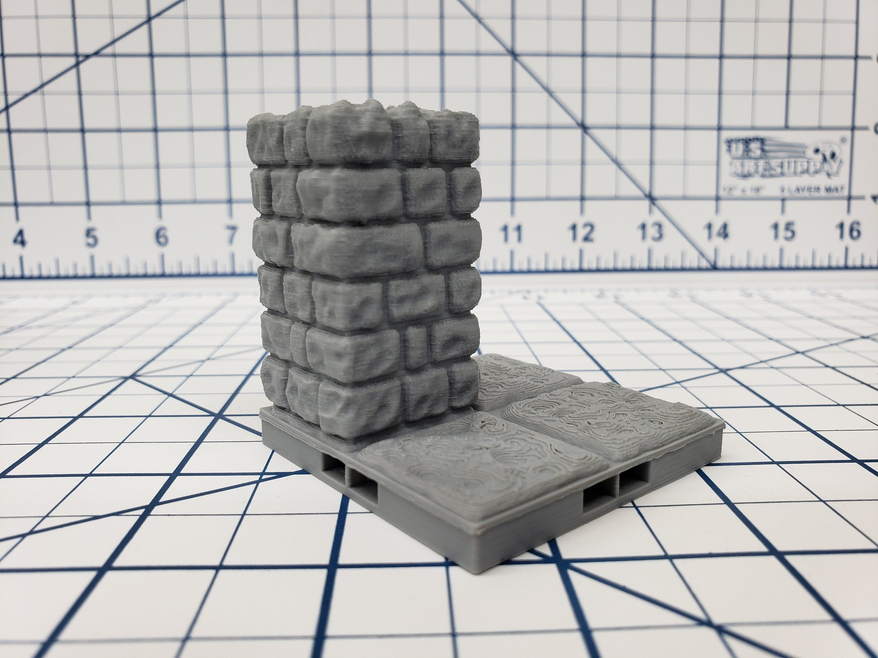 Dungeon Style - Hallways and Pillar - DragonLock - DND - Pathfinder - RPG - Dungeon & Dragons - 28 mm / 1" - Terrain - Fat Dragon Games