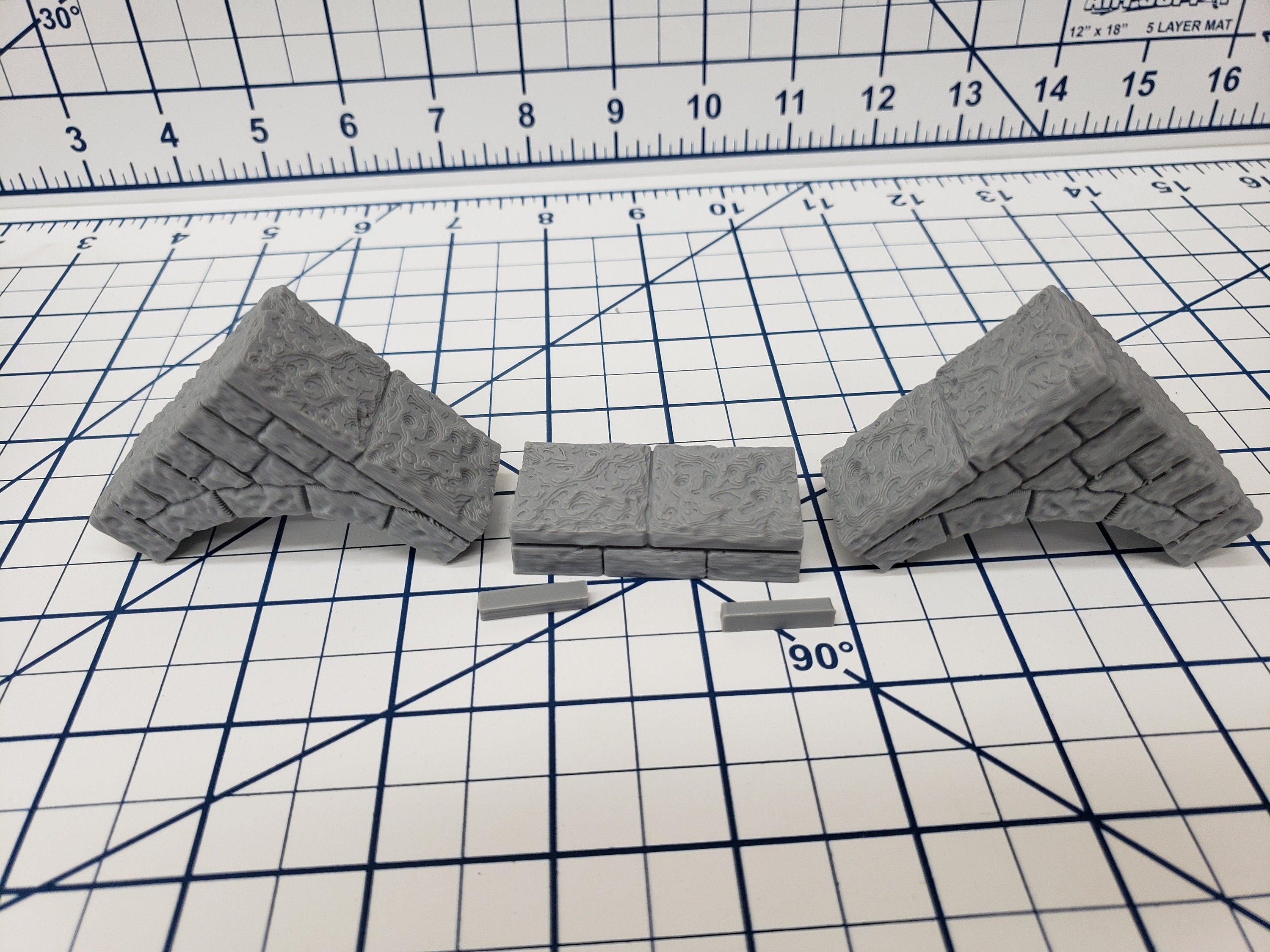 Dungeon Stone - Free Standing Bridges - Fat Dragon Games - DND - Pathfinder - RPG - Terrain - 28 mm / 1" - Dungeon & Dragons -