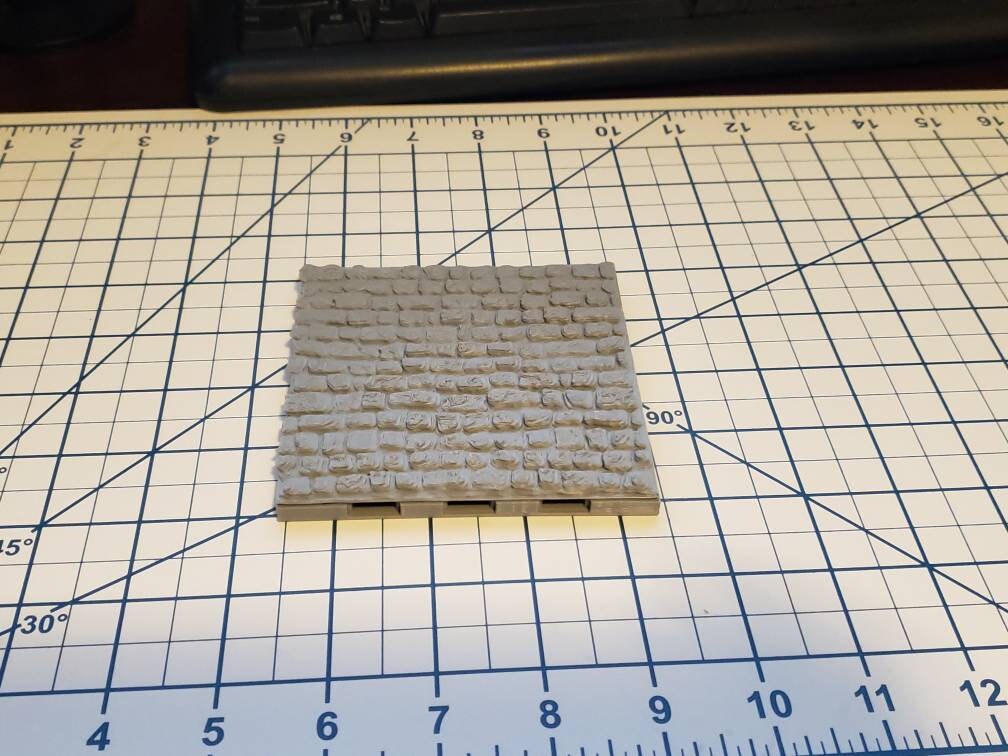 Street Sidewalk Brick Floor Tiles - OpenLock or DragonLock - Openforge - DND - Pathfinder - Dungeons & Dragons - RPG - Tabletop - 28 mm / 1"