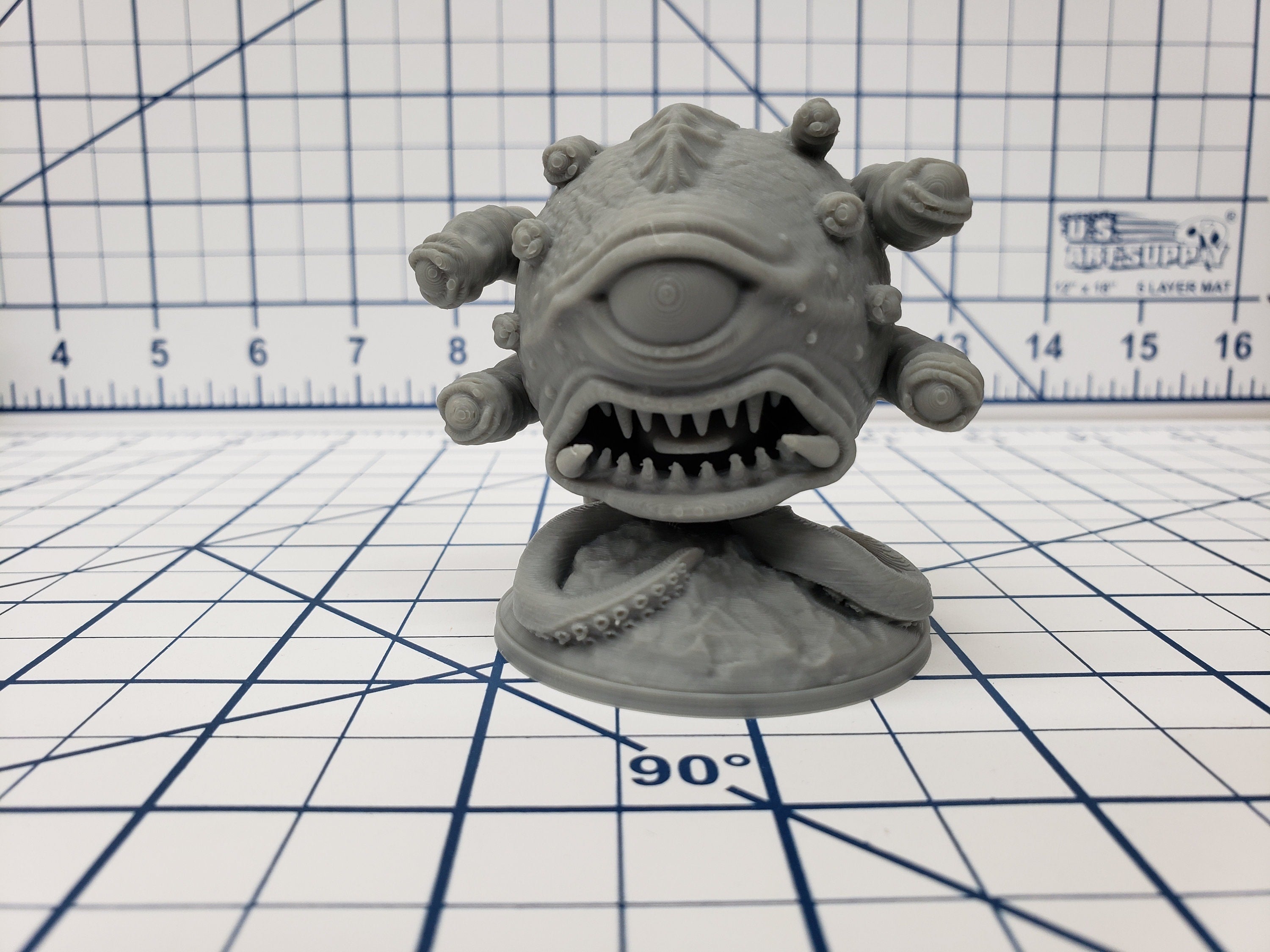 Angry Ball of Eyes - Beholder - DND - Pathfinder - RPG - Dungeon & Dragons - Miniature - Mini - 28 mm / 1" - Fat Dragon Games