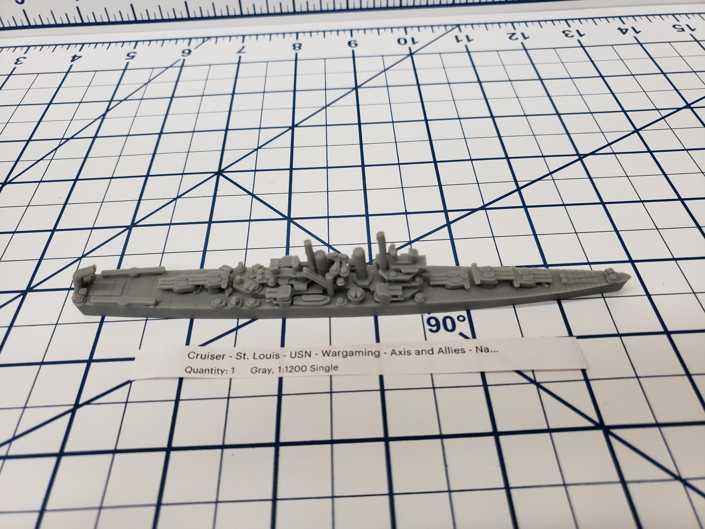 Cruiser - St. Louis - USN - Wargaming - Axis and Allies - Naval Miniature - Tabletop Games - Warships