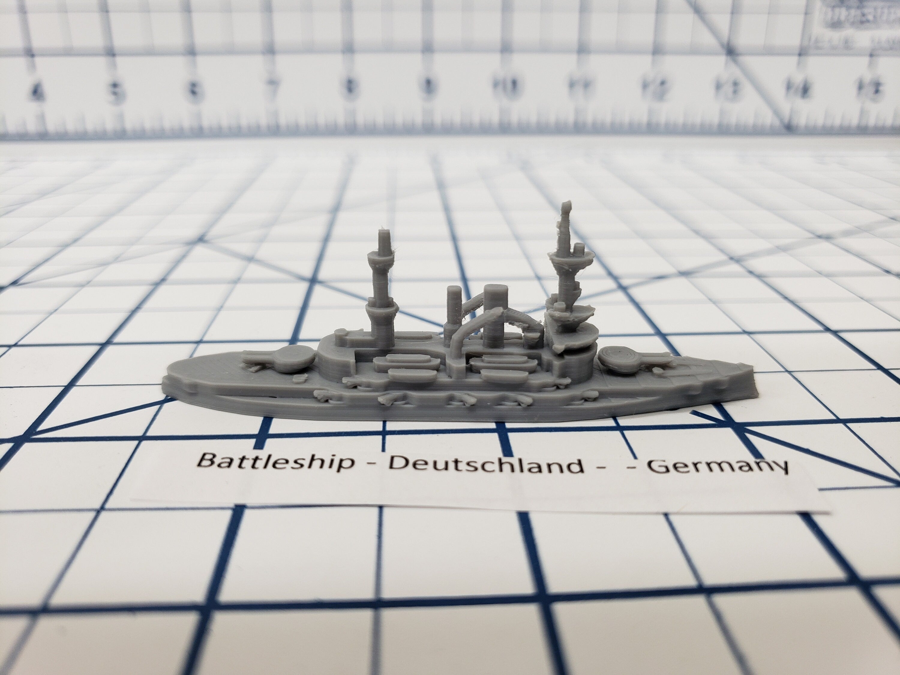 Battleship - Deutschland - German Navy - Wargaming - Axis and Allies - Naval Miniature - US Navy - Tabletop - Warships