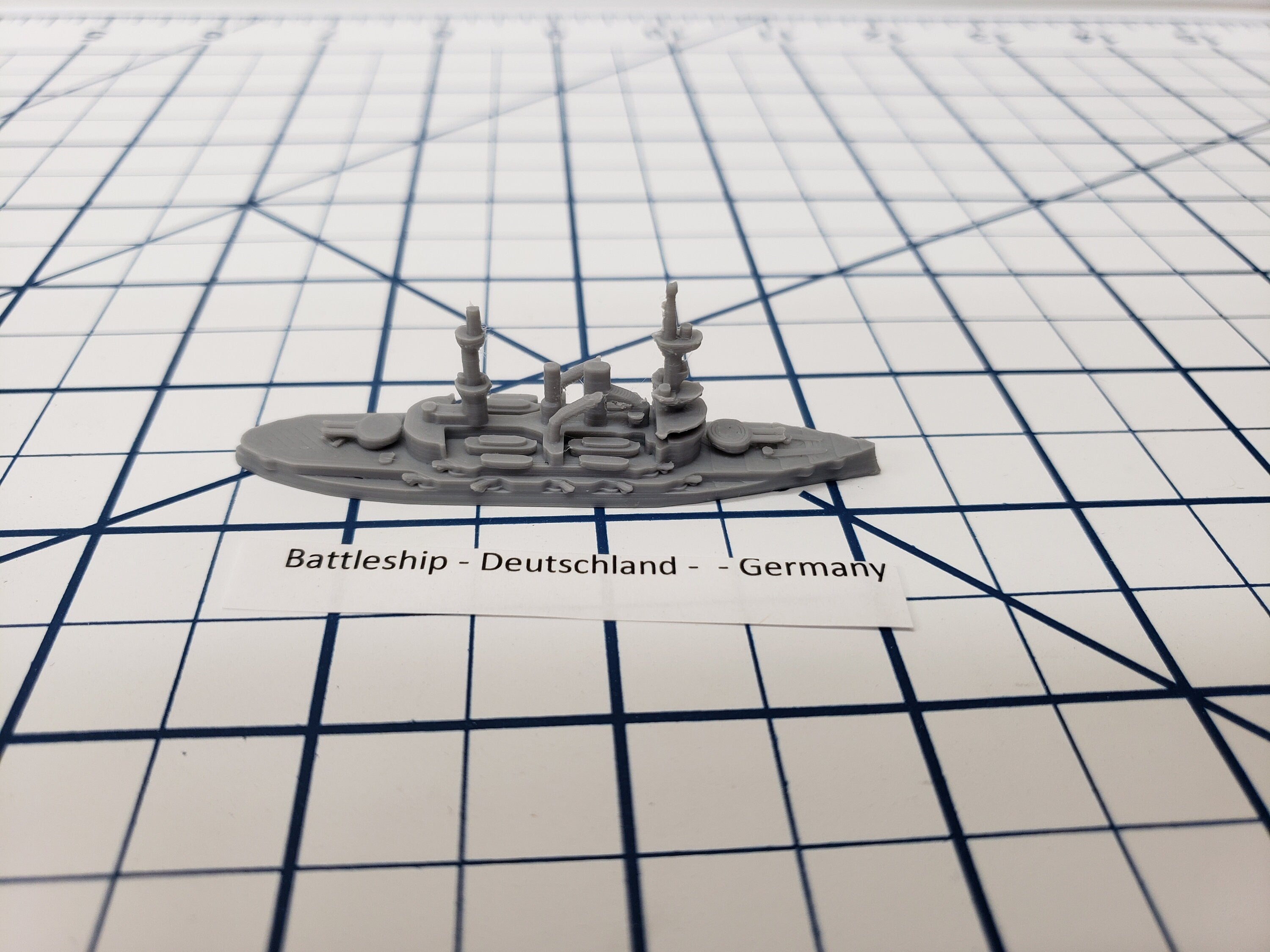 Battleship - Deutschland - German Navy - Wargaming - Axis and Allies - Naval Miniature - US Navy - Tabletop - Warships