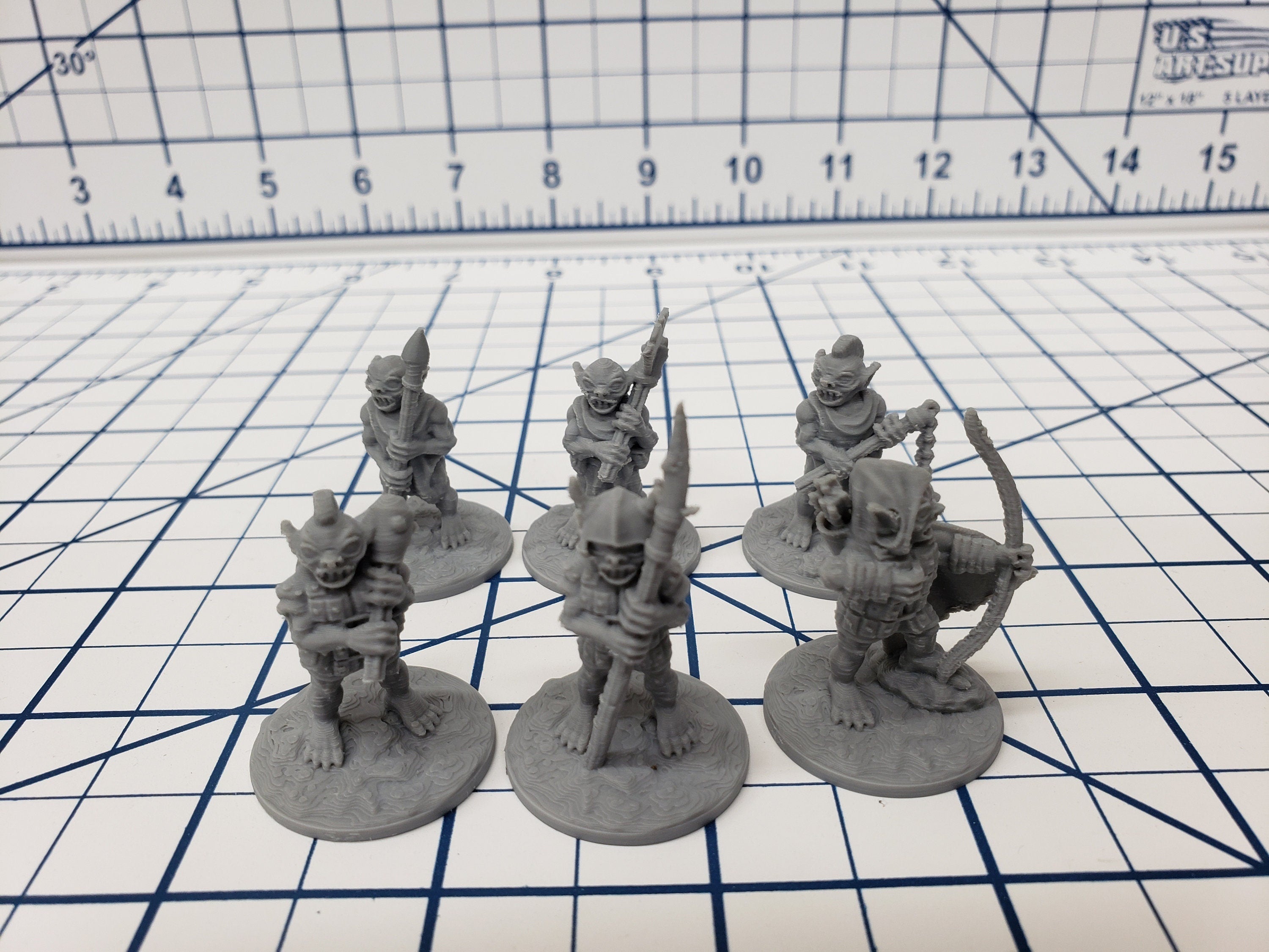 Goblin Minis Sets - DND - Pathfinder - RPG - Dungeon & Dragons - Miniature - Mini - 28 mm / 1" - Fat Dragon Games