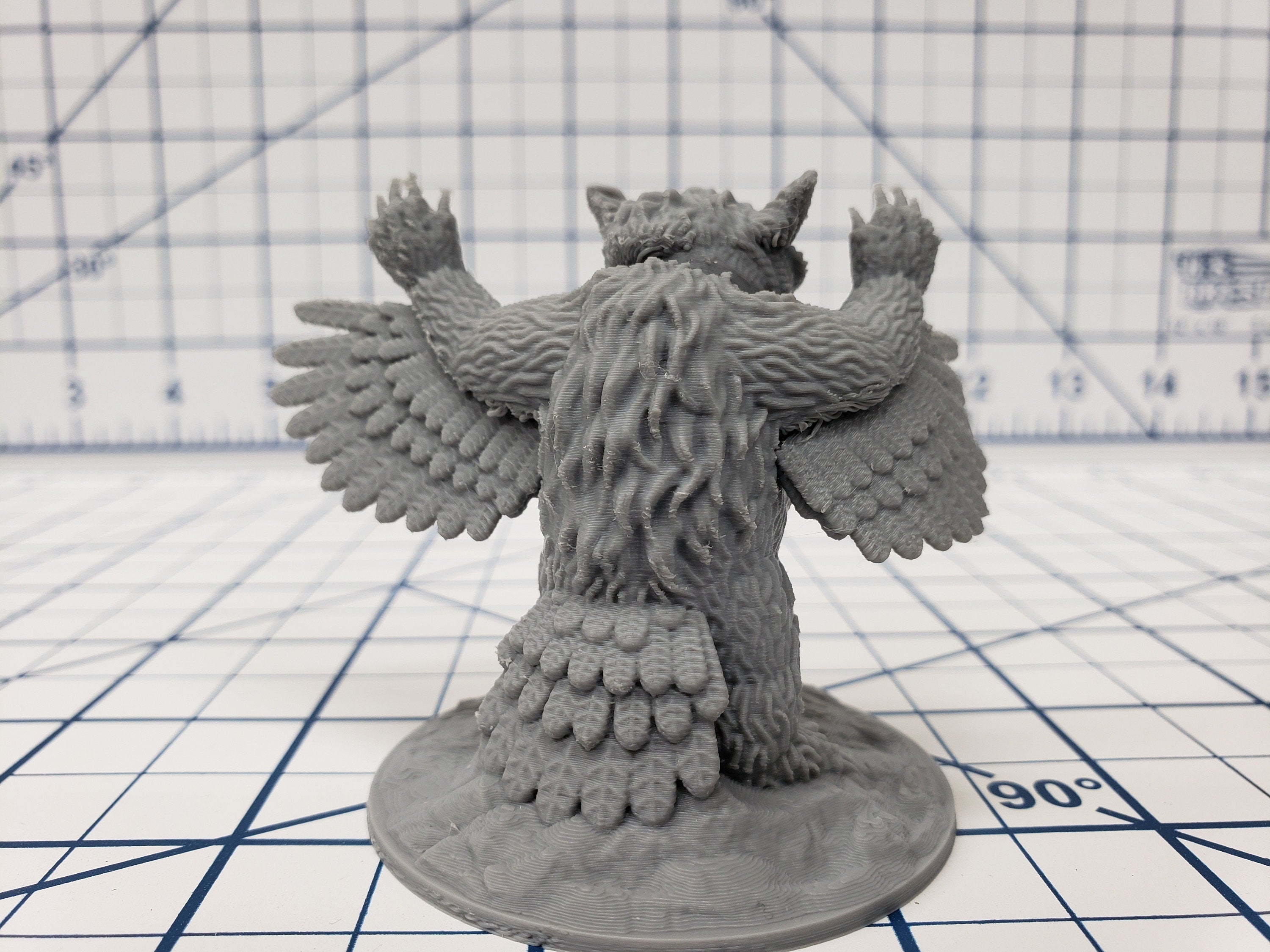 Owlbear Miniature - DND - Pathfinder - RPG - Dungeon & Dragons - Miniature - Mini - 28 mm / 1" - Fat Dragon Games