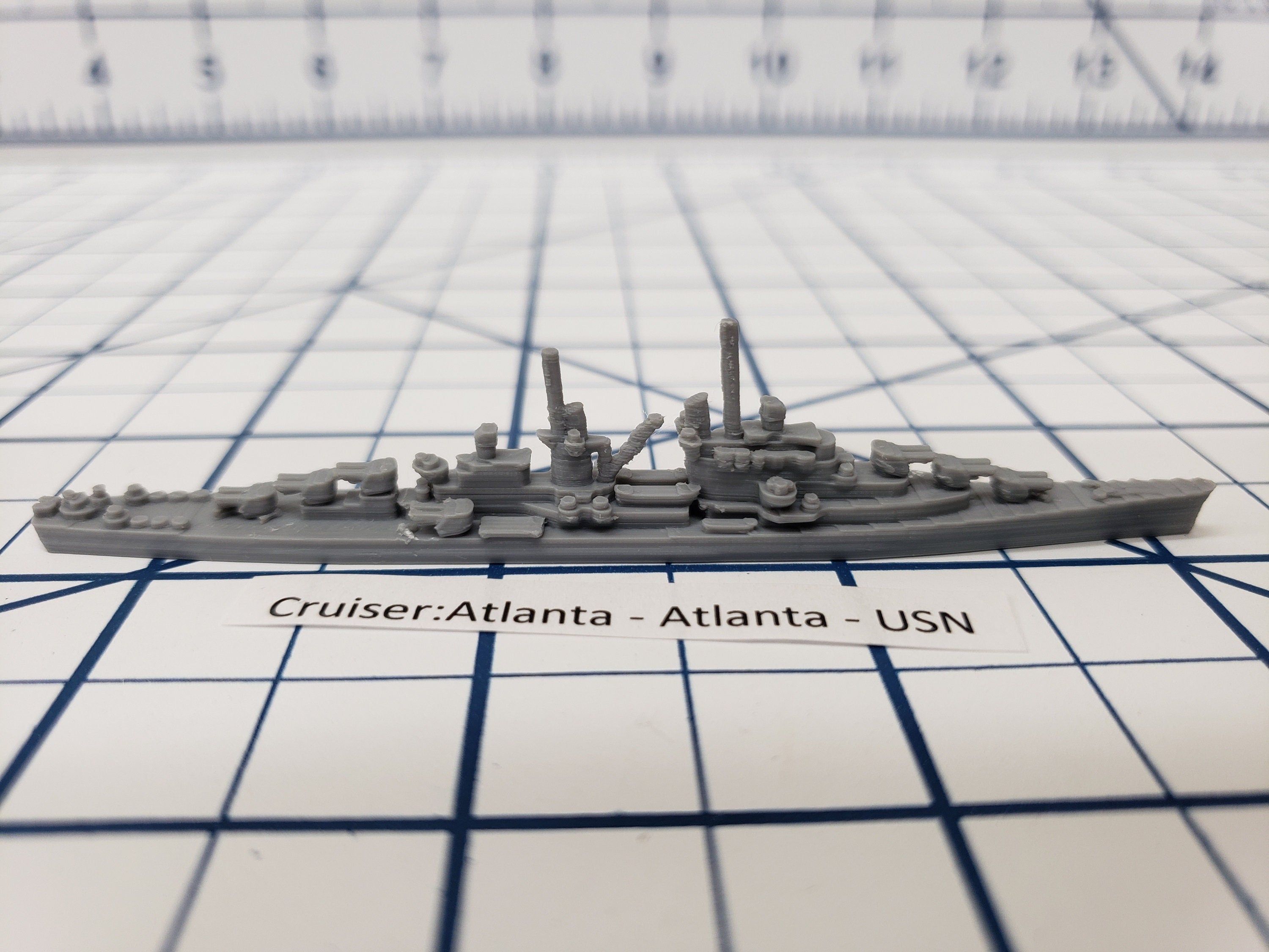 Cruiser - Atlanta - USN - Wargaming - Axis and Allies - Naval Miniature - Tabletop Games - Warships