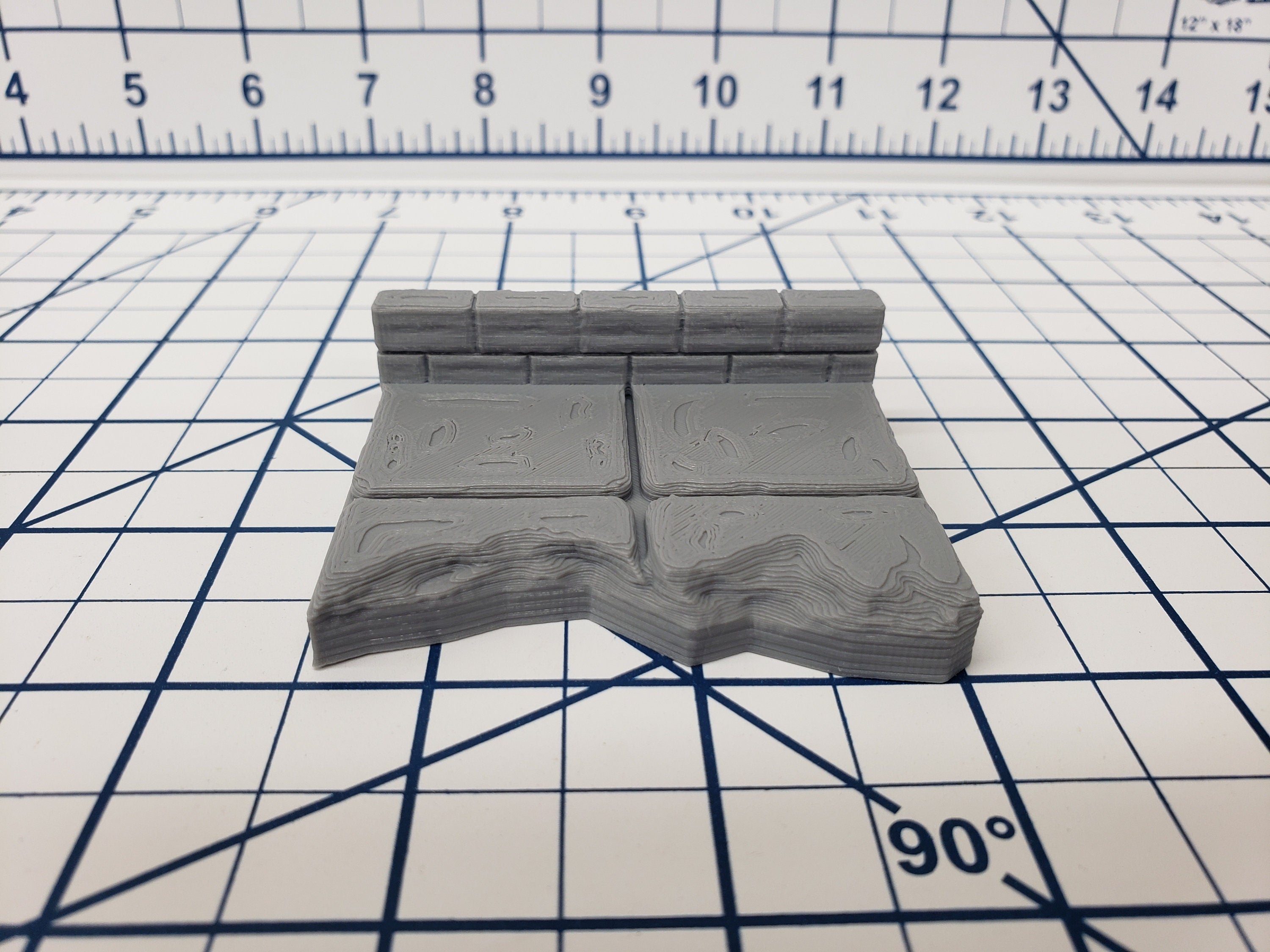 Chasm Wall Tiles - EC3D - DND - Pathfinder - Dungeons & Dragons - RPG - Tabletop - 28 mm / 1" - True Tiles